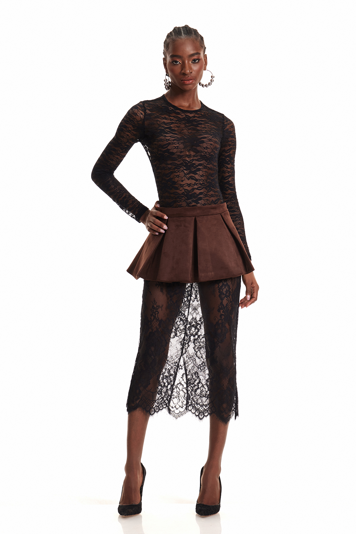 Enok Lace Long Sleeve Bodysuit