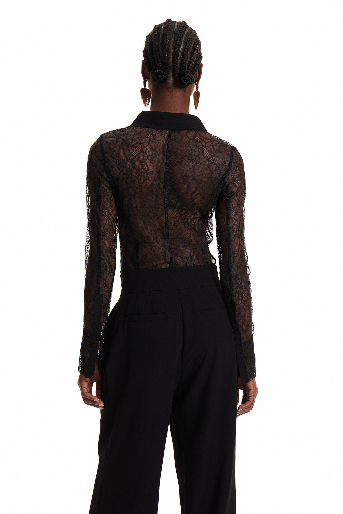 Enola Single Breasted Lace Bodysuit