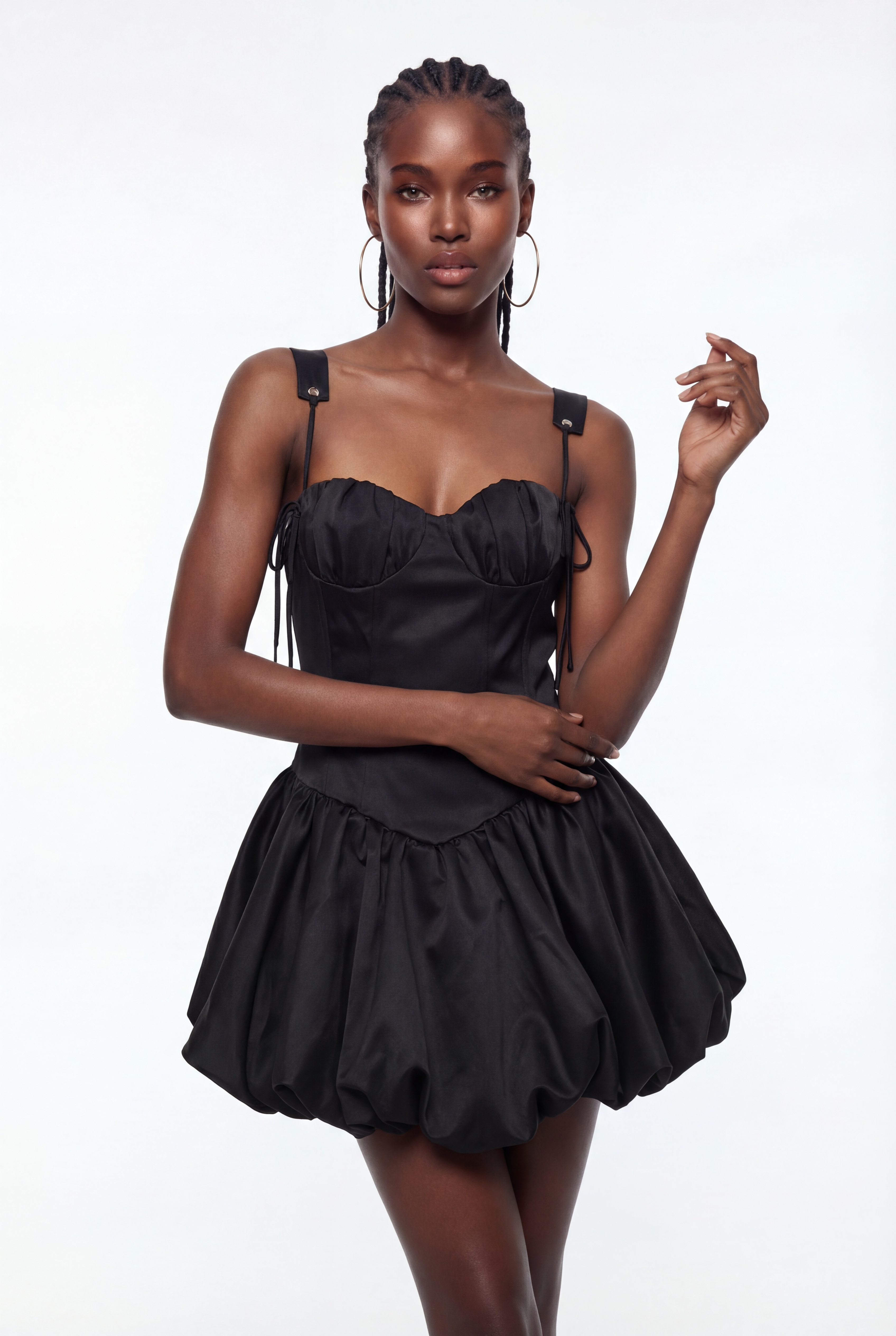 Eoin Silky Bubble Mini Dress