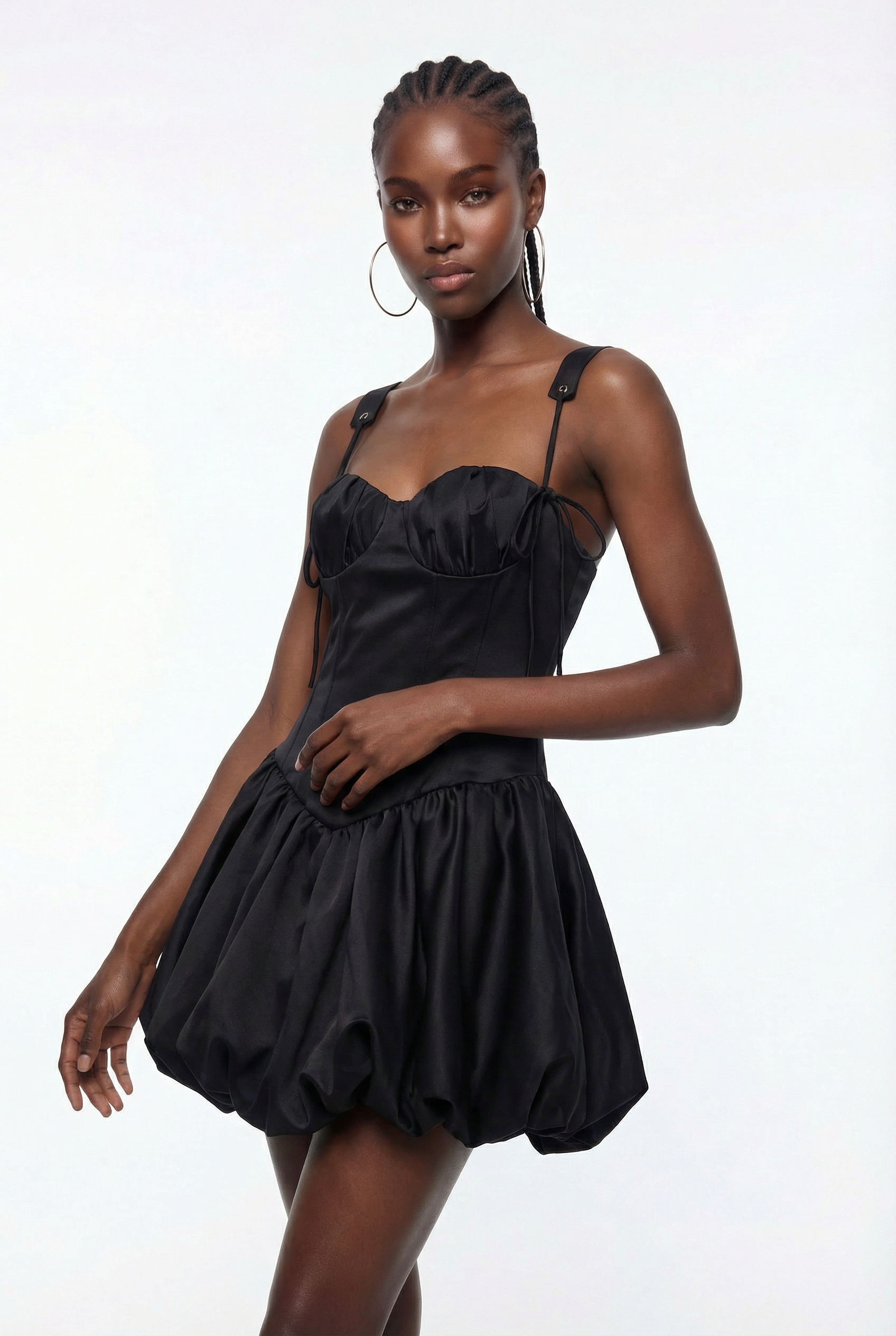 Eoin Silky Bubble Mini Dress