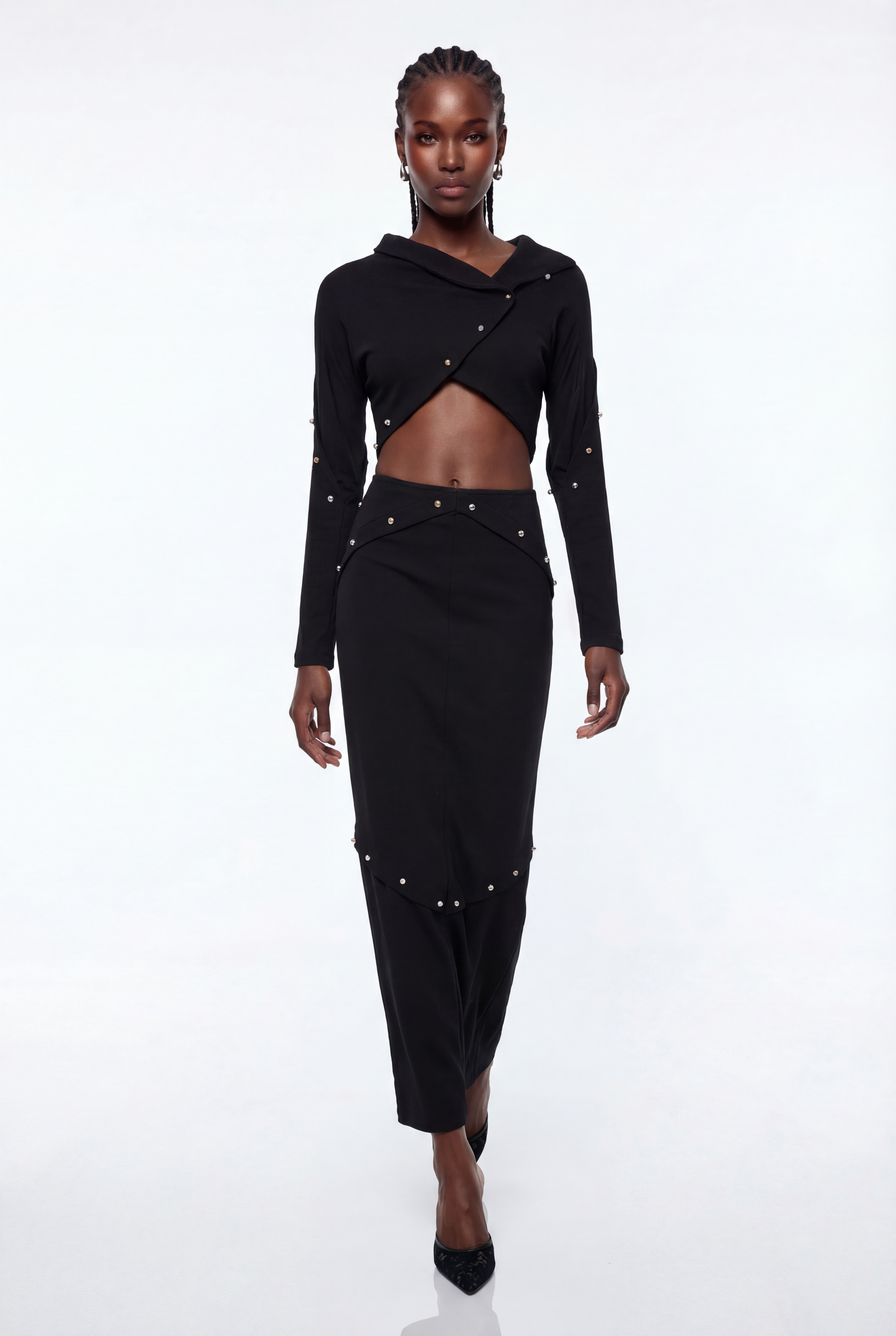 Epaphos Deconstruct Crop Skirt Set