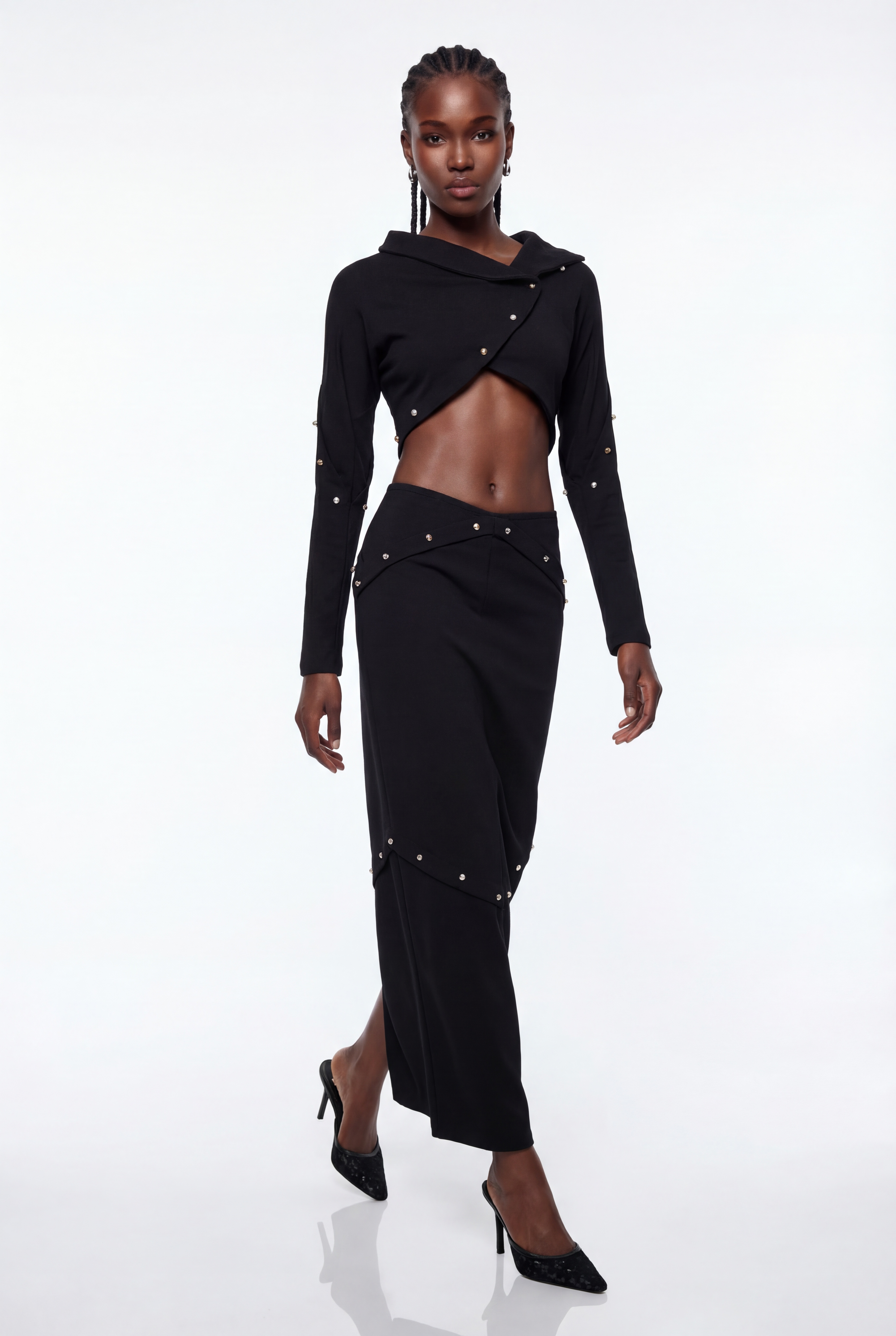 Epaphos Deconstruct Crop Skirt Set