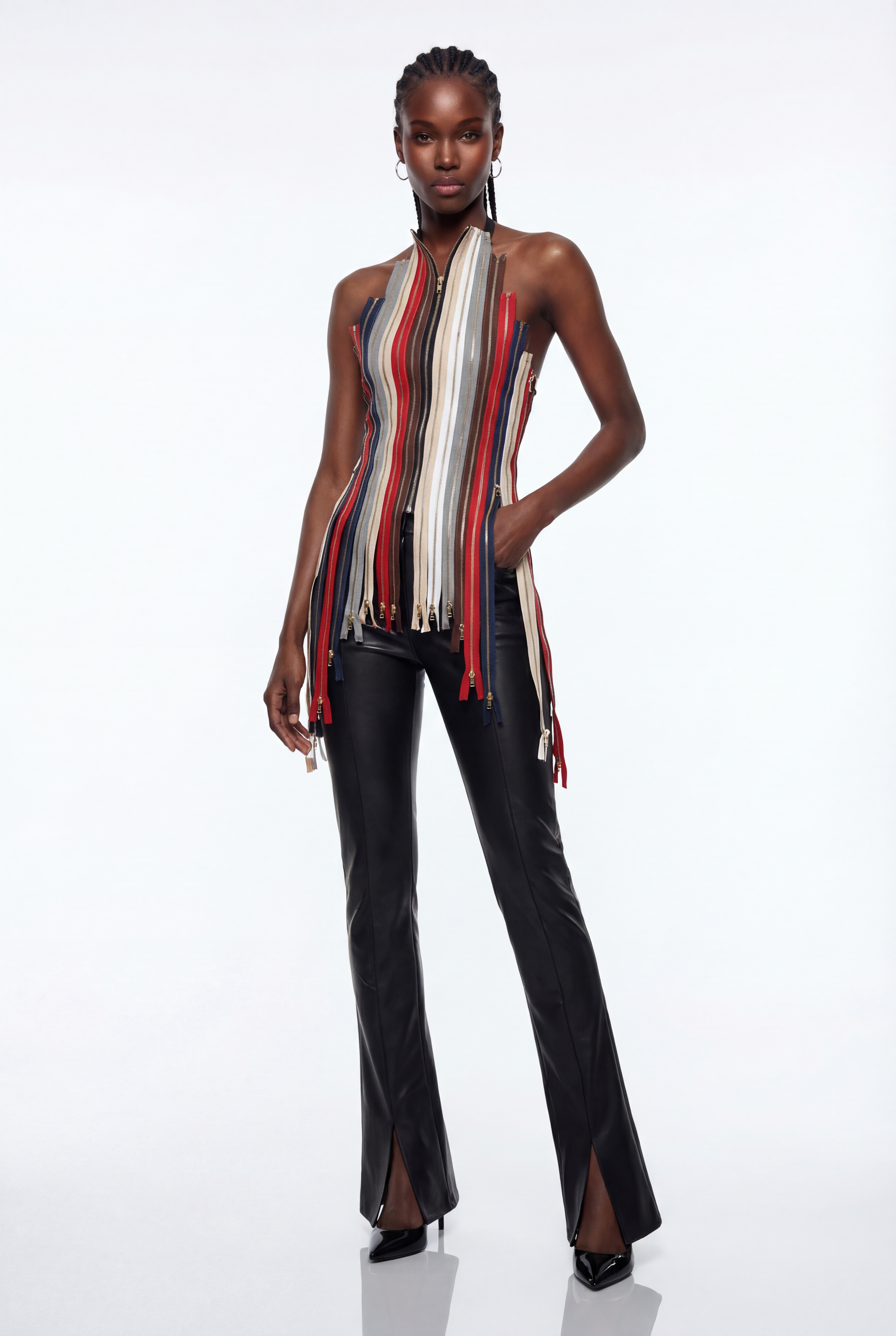 Epaphus Deconstruct Zipper Top