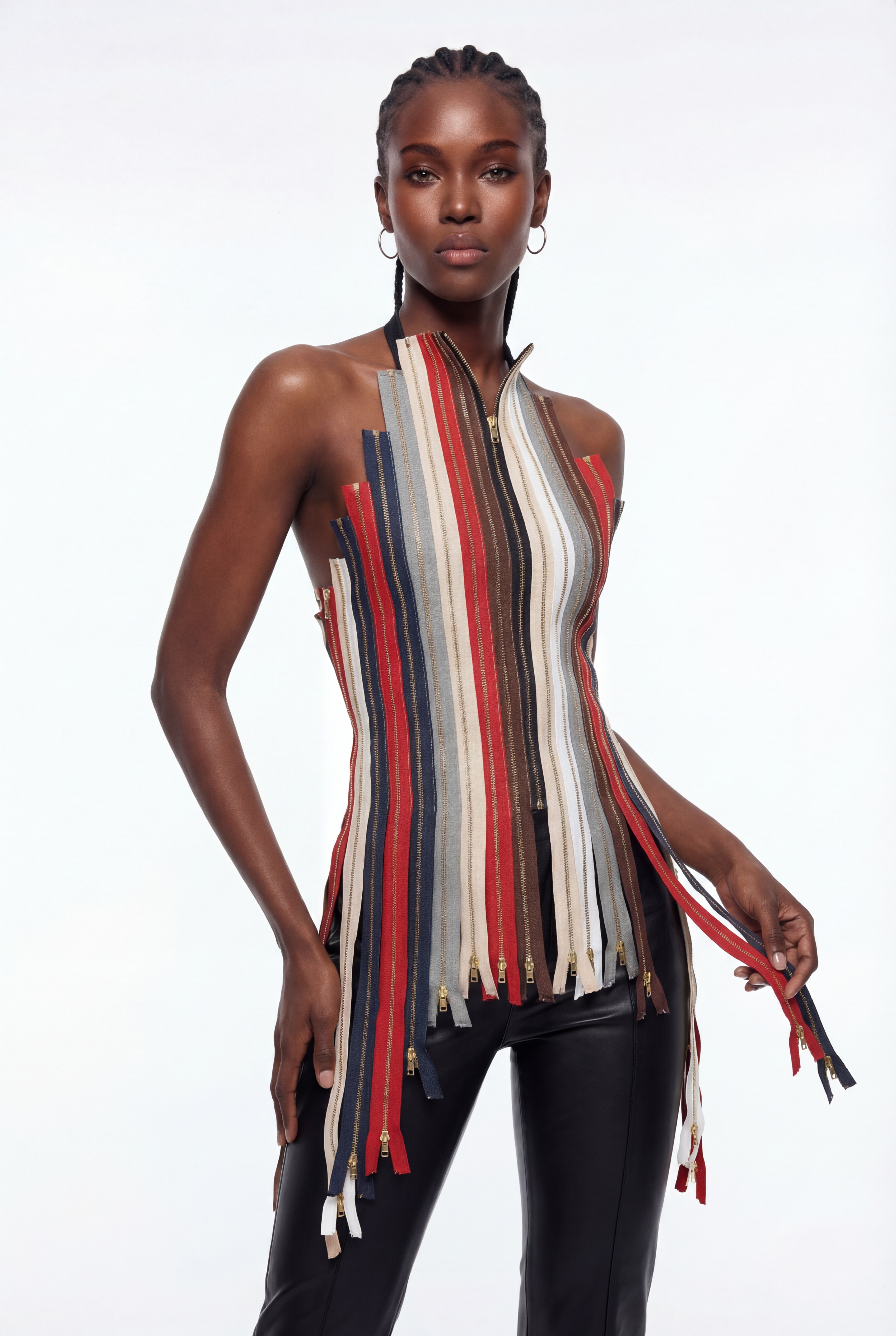 Epaphus Deconstruct Zipper Top