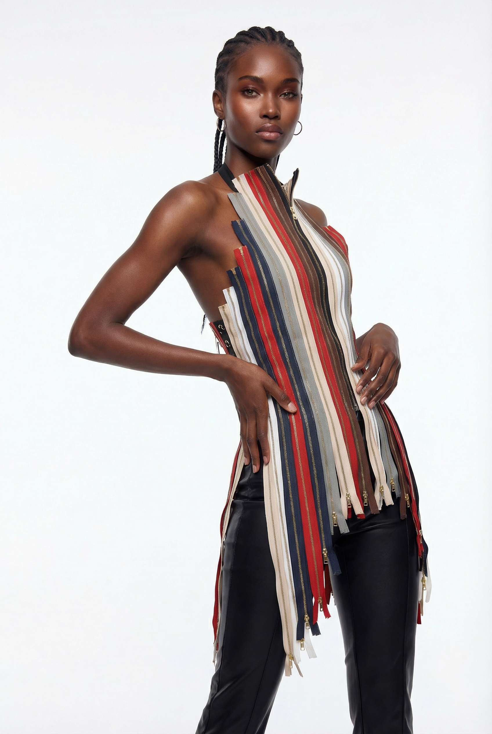 Epaphus Deconstruct Zipper Top