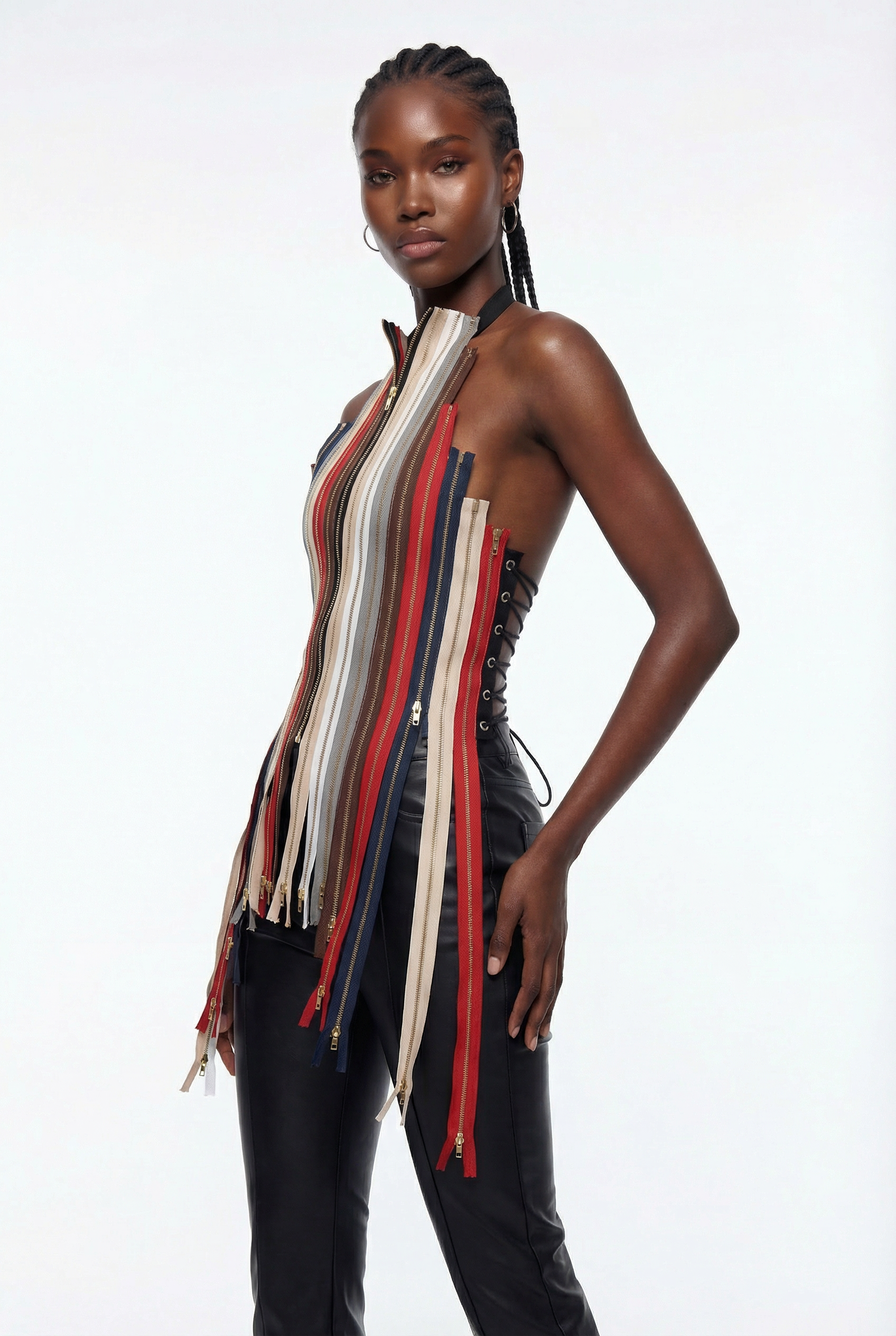 Epaphus Deconstruct Zipper Top