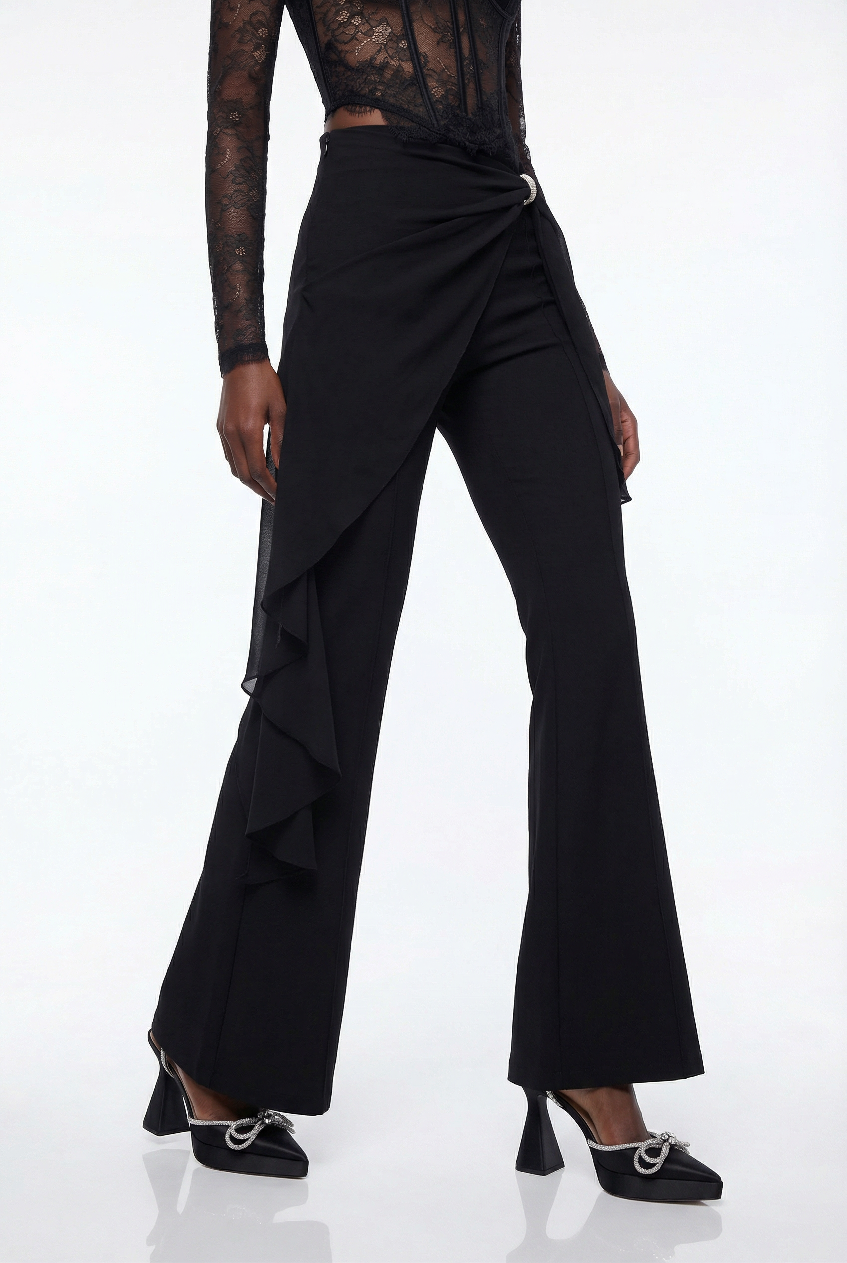 Eos Lace Corset Bootcut Pants Set