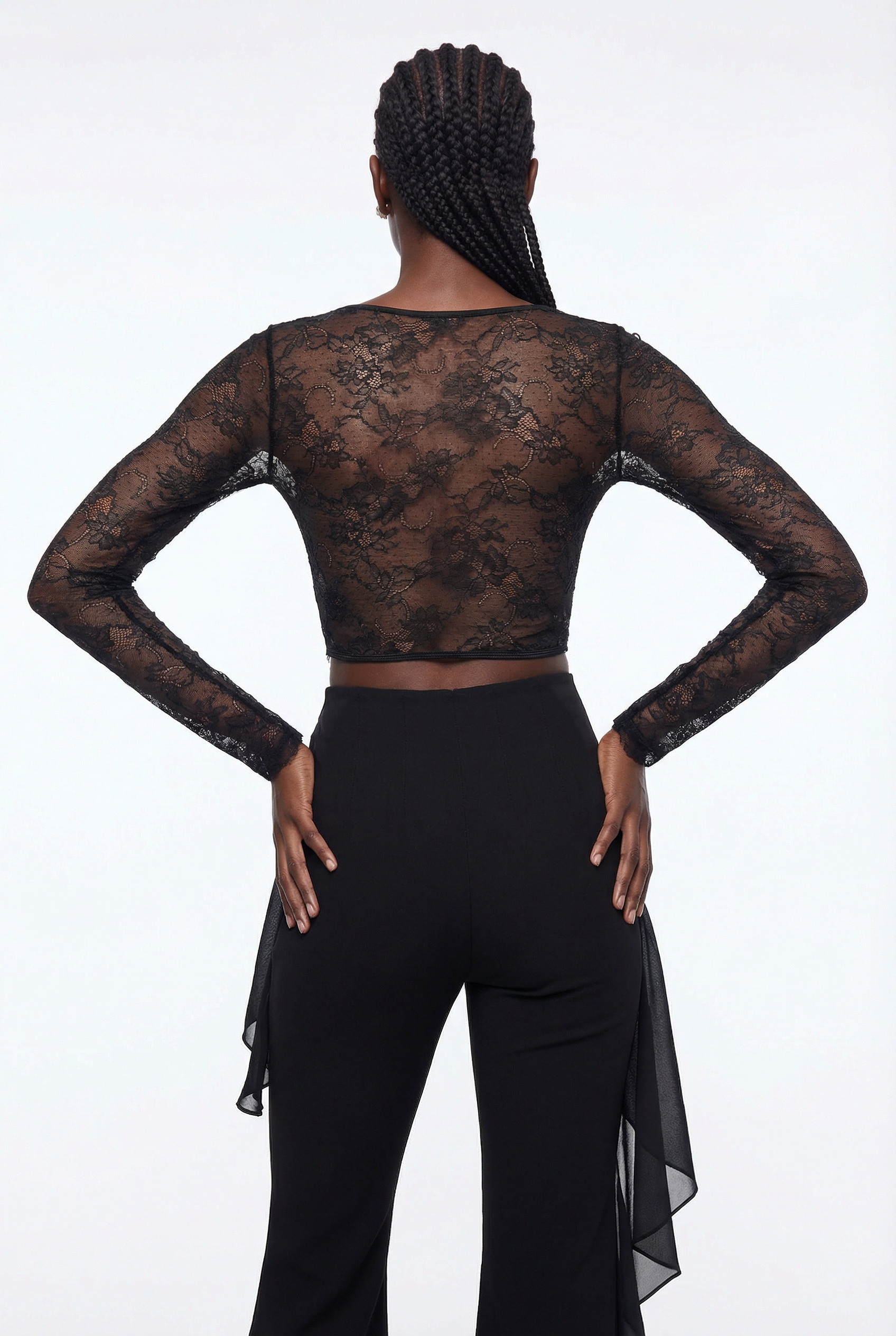 Eos Lace Corset Bootcut Pants Set