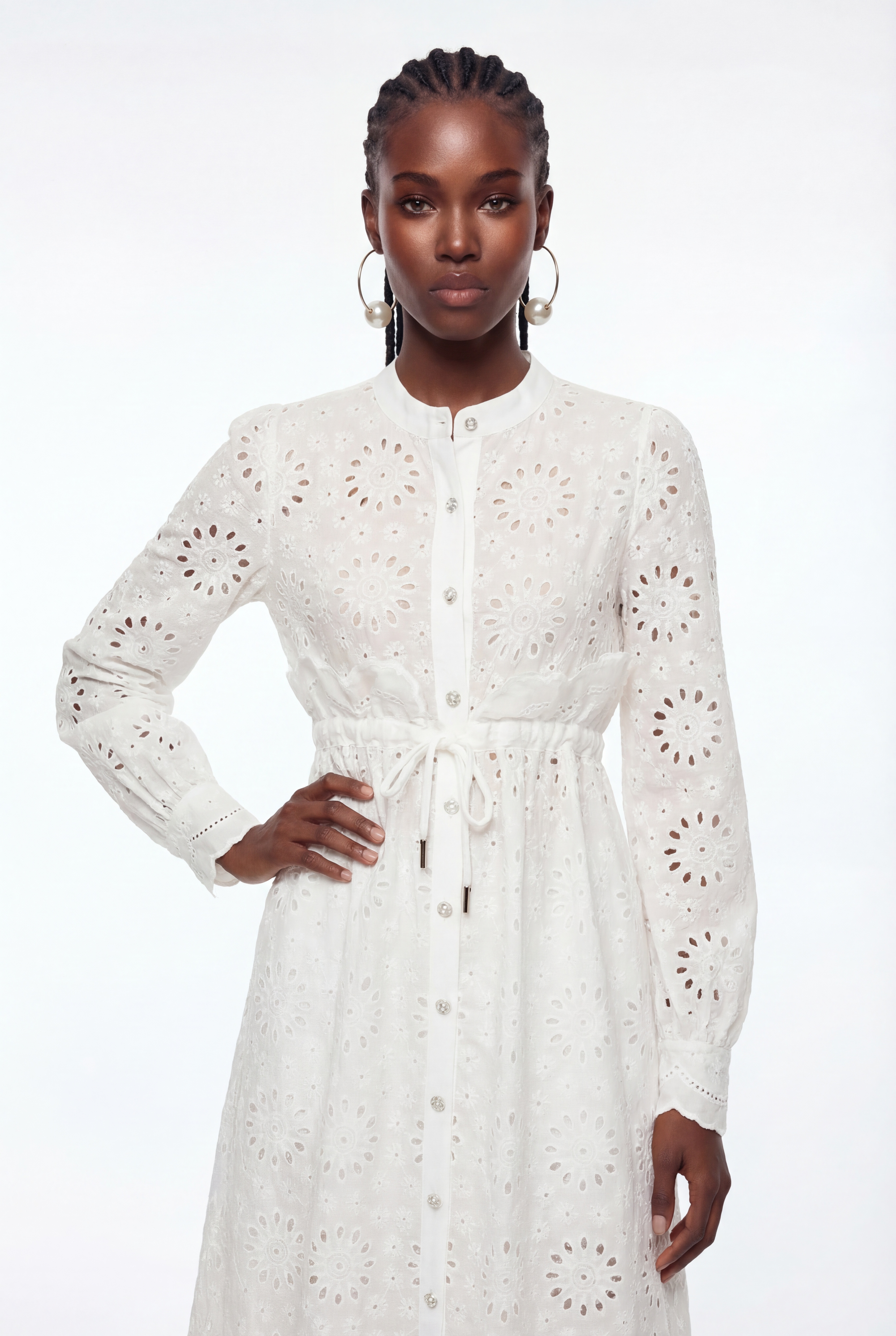 Epifania Asymmetric Midi Shirt Dress