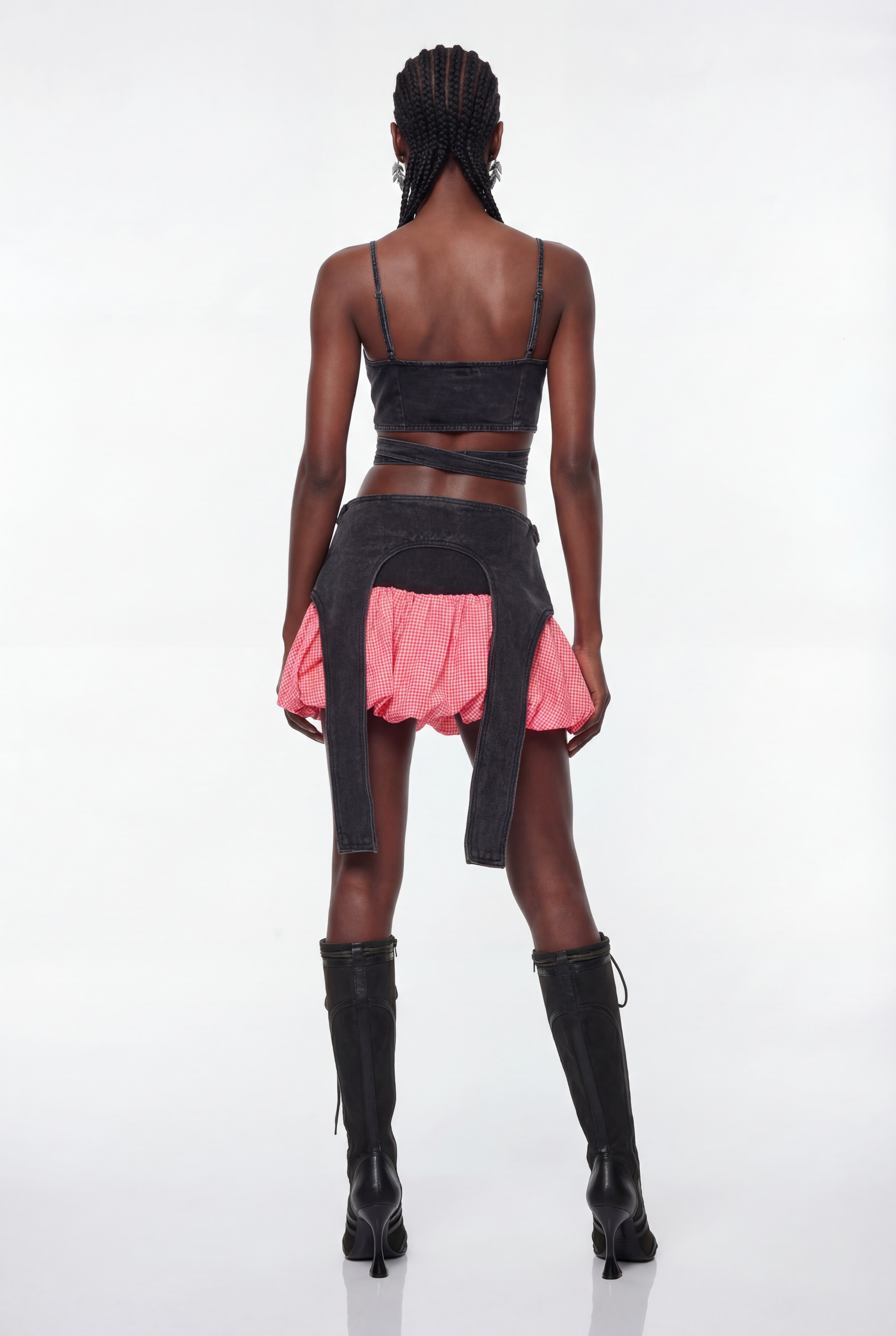 Epikrates Deconstruct  Grid Bubble Skort