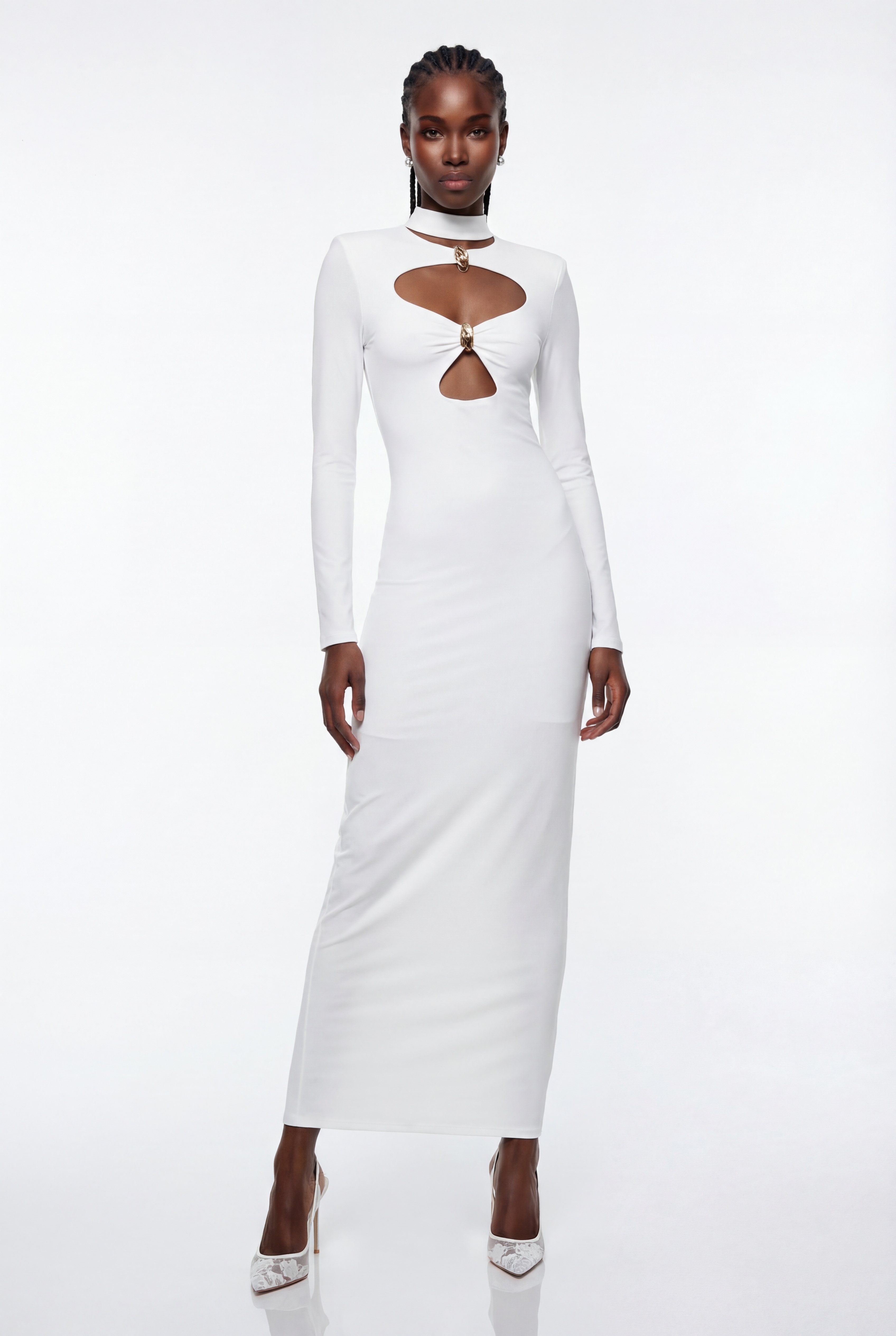 Epiktetos Cutout Bodycon Maxi Dress