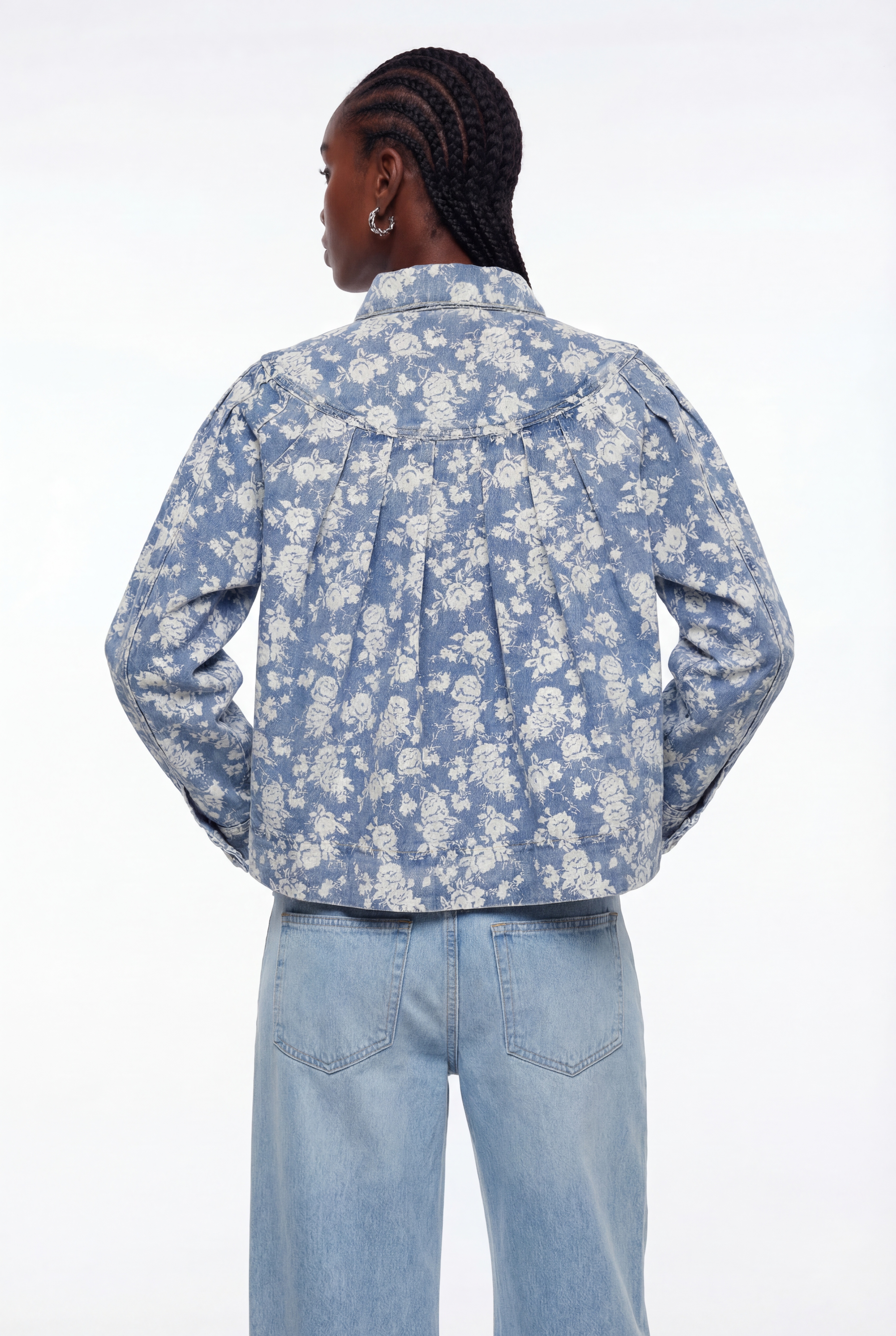 Epimetheus Floral Denim Jacket