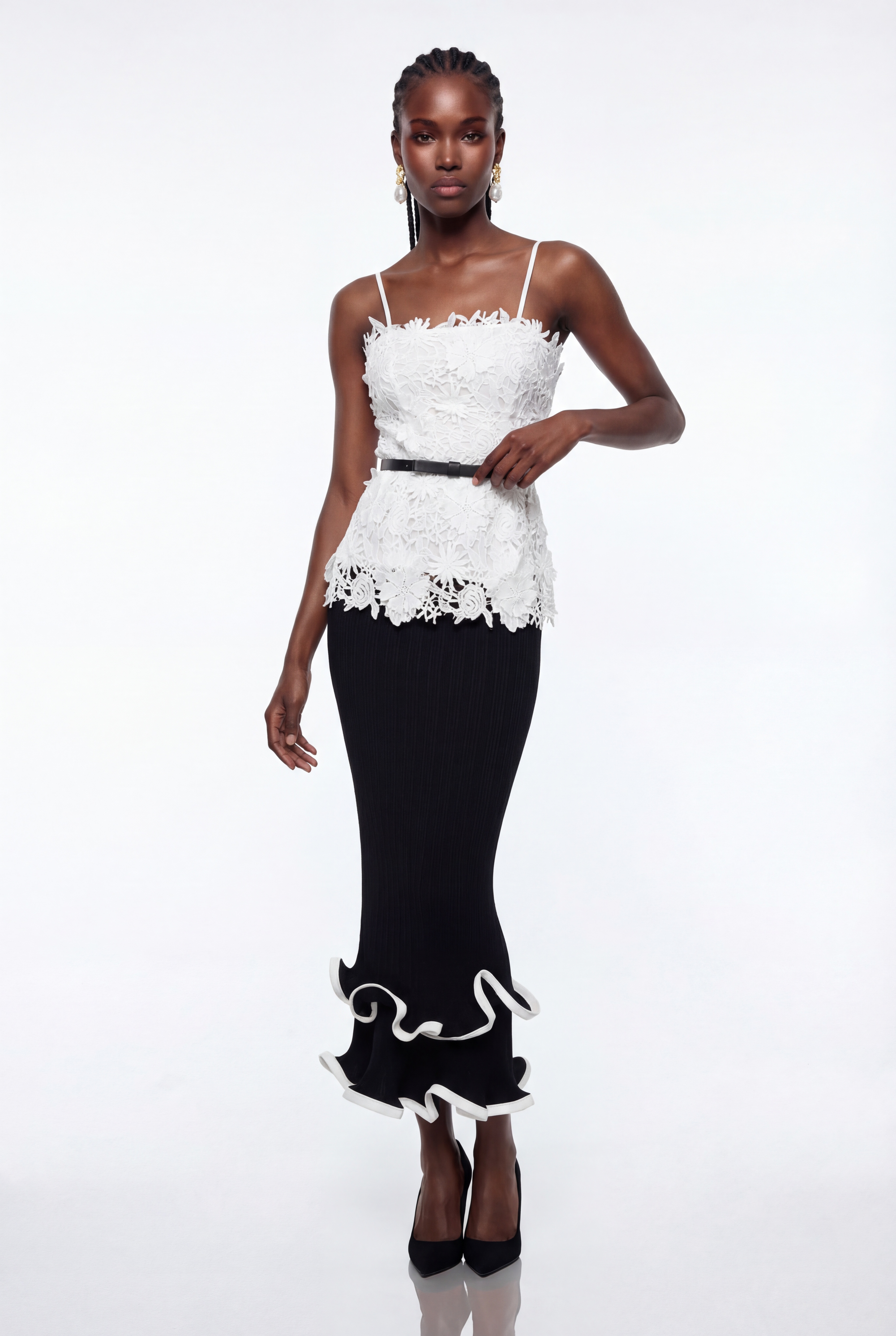 Epiphaneia Strapless Flower Top