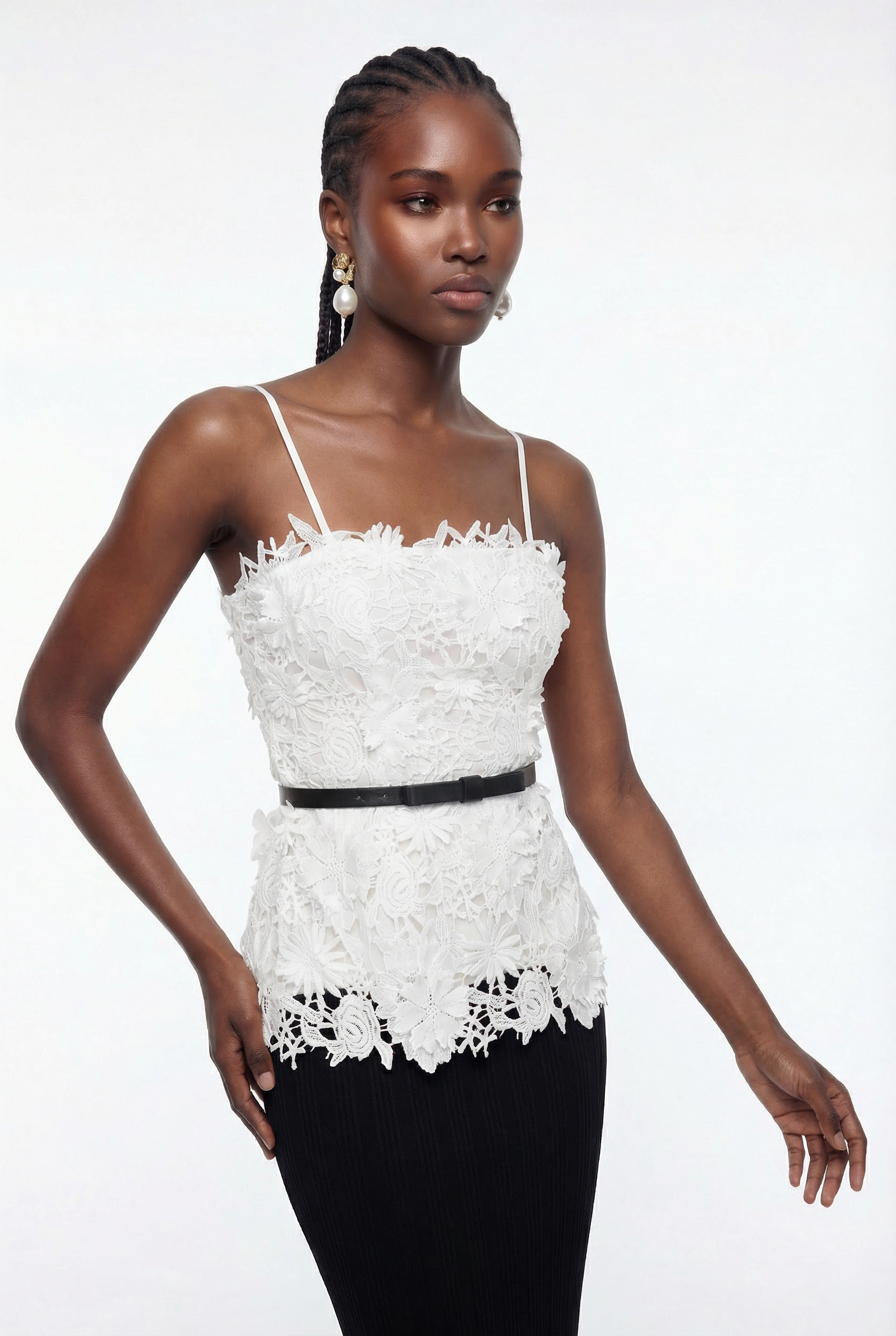 Epiphaneia Strapless Flower Top