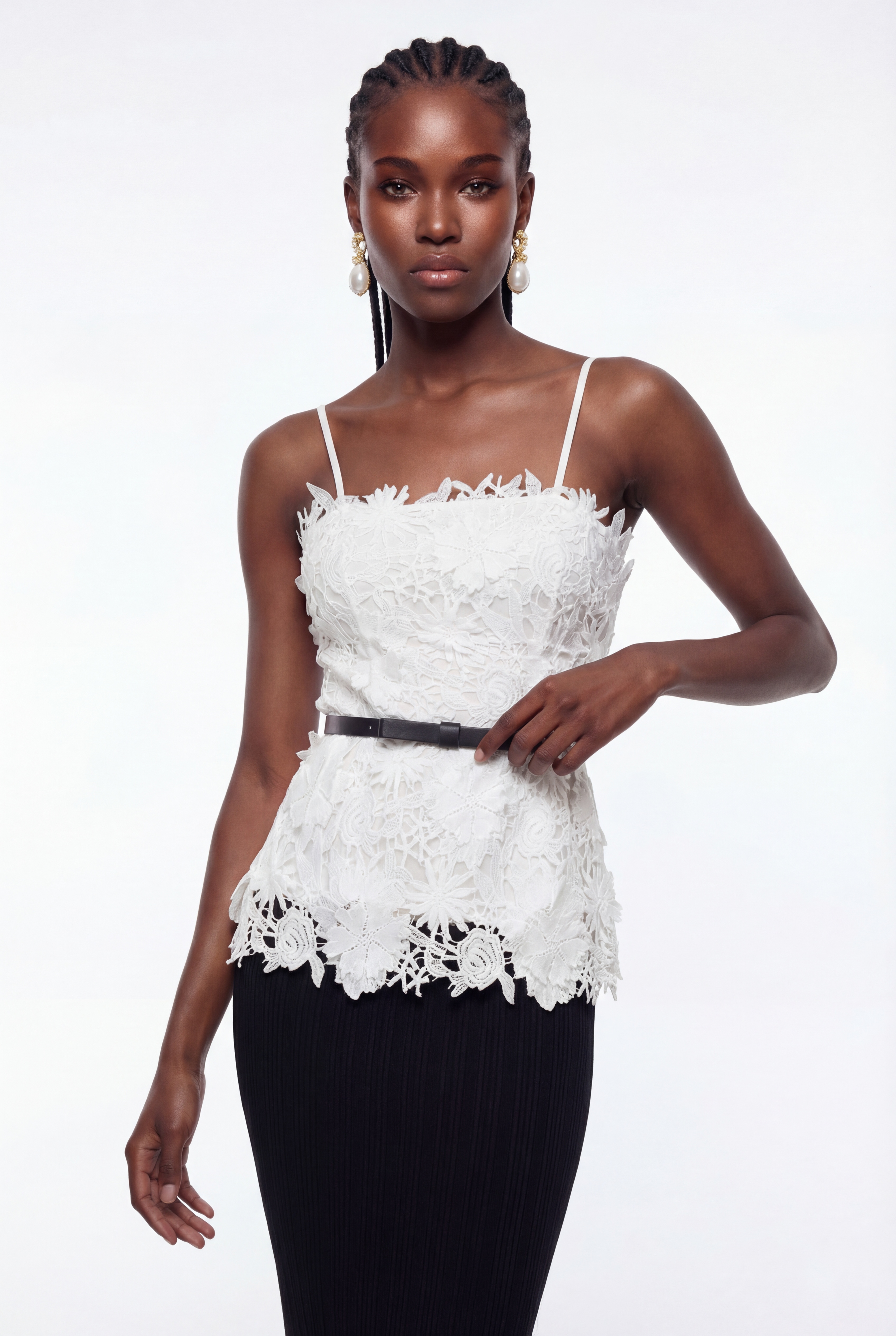 Epiphaneia Strapless Flower Top