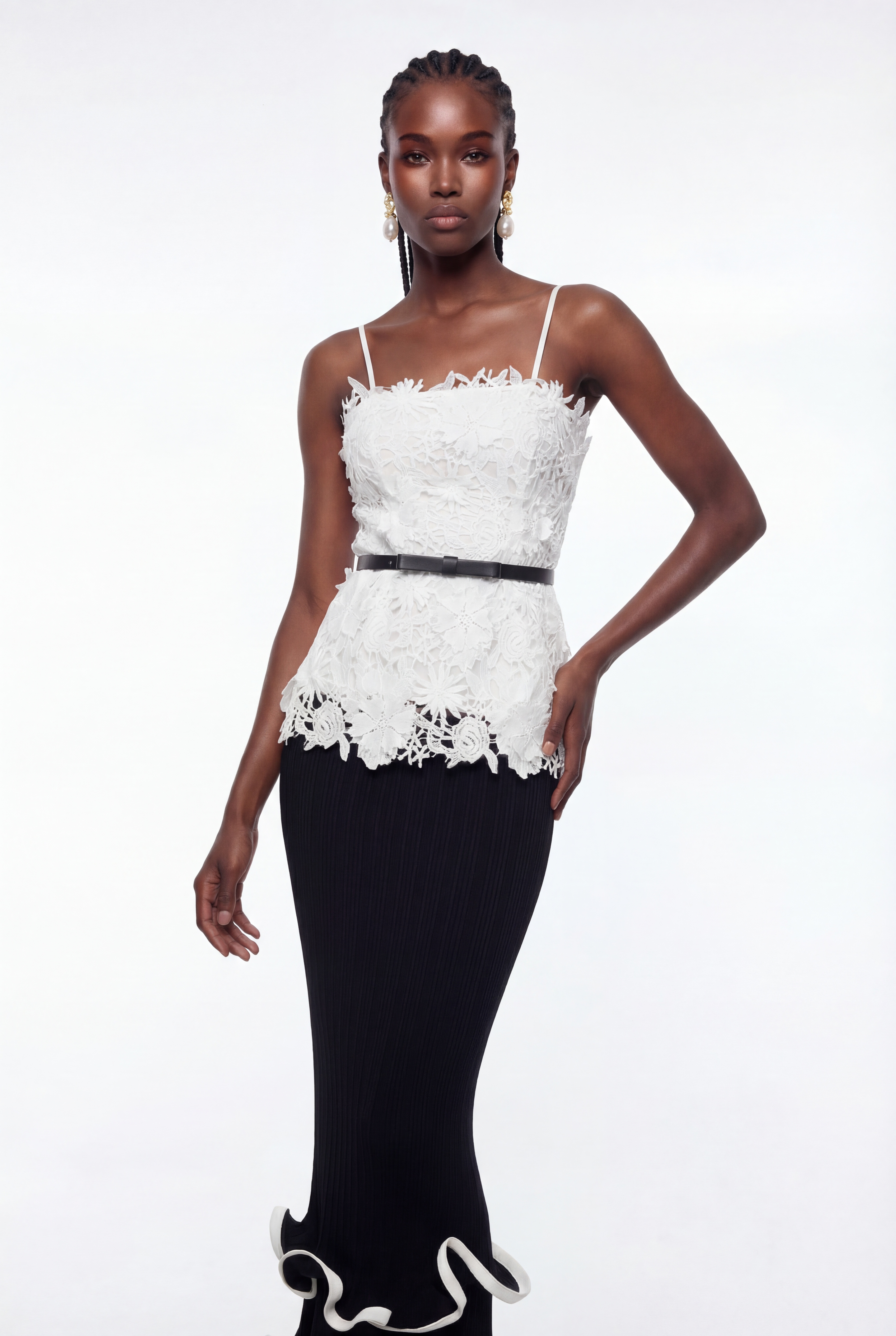 Epiphaneia Strapless Flower Top
