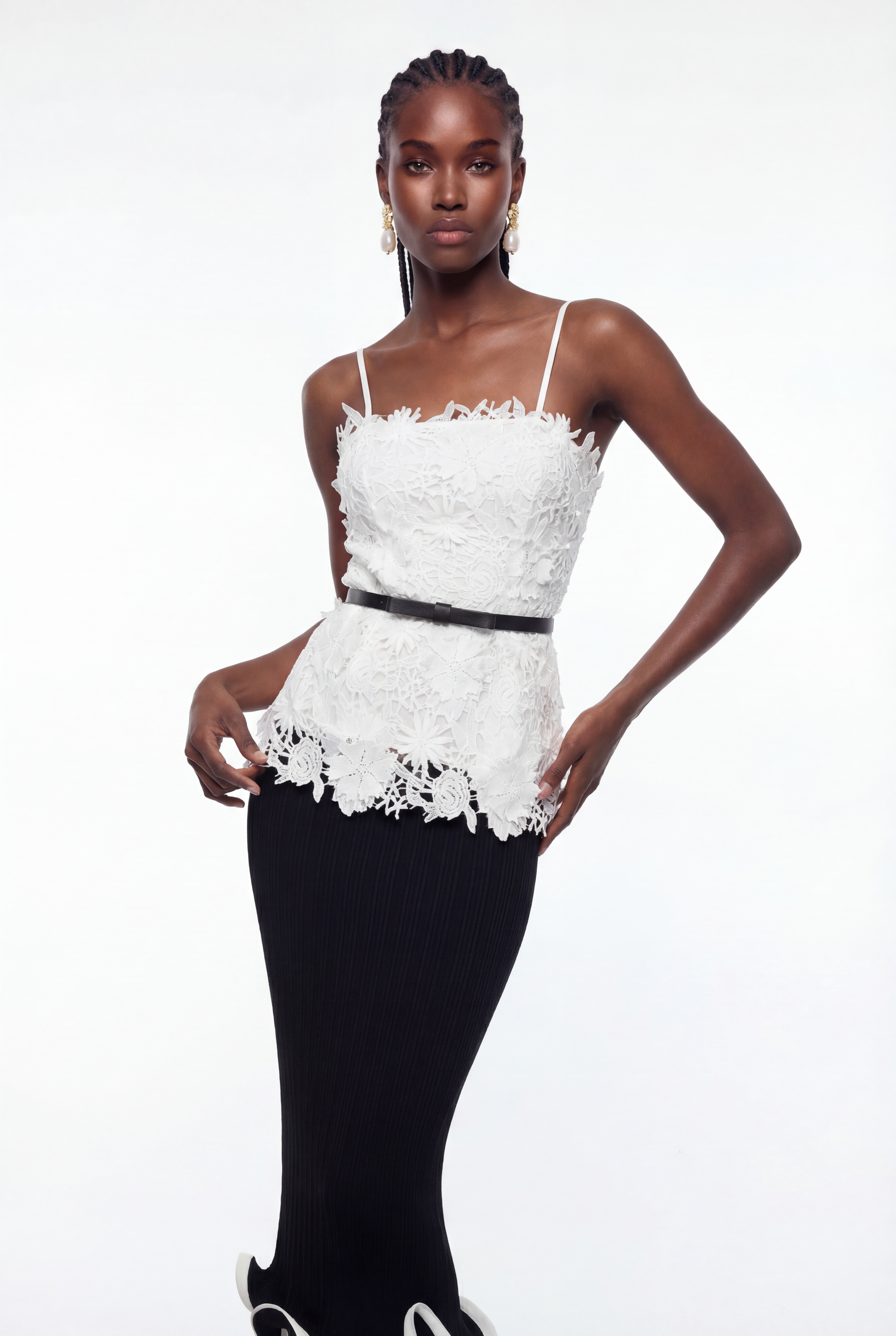 Epiphaneia Strapless Flower Top