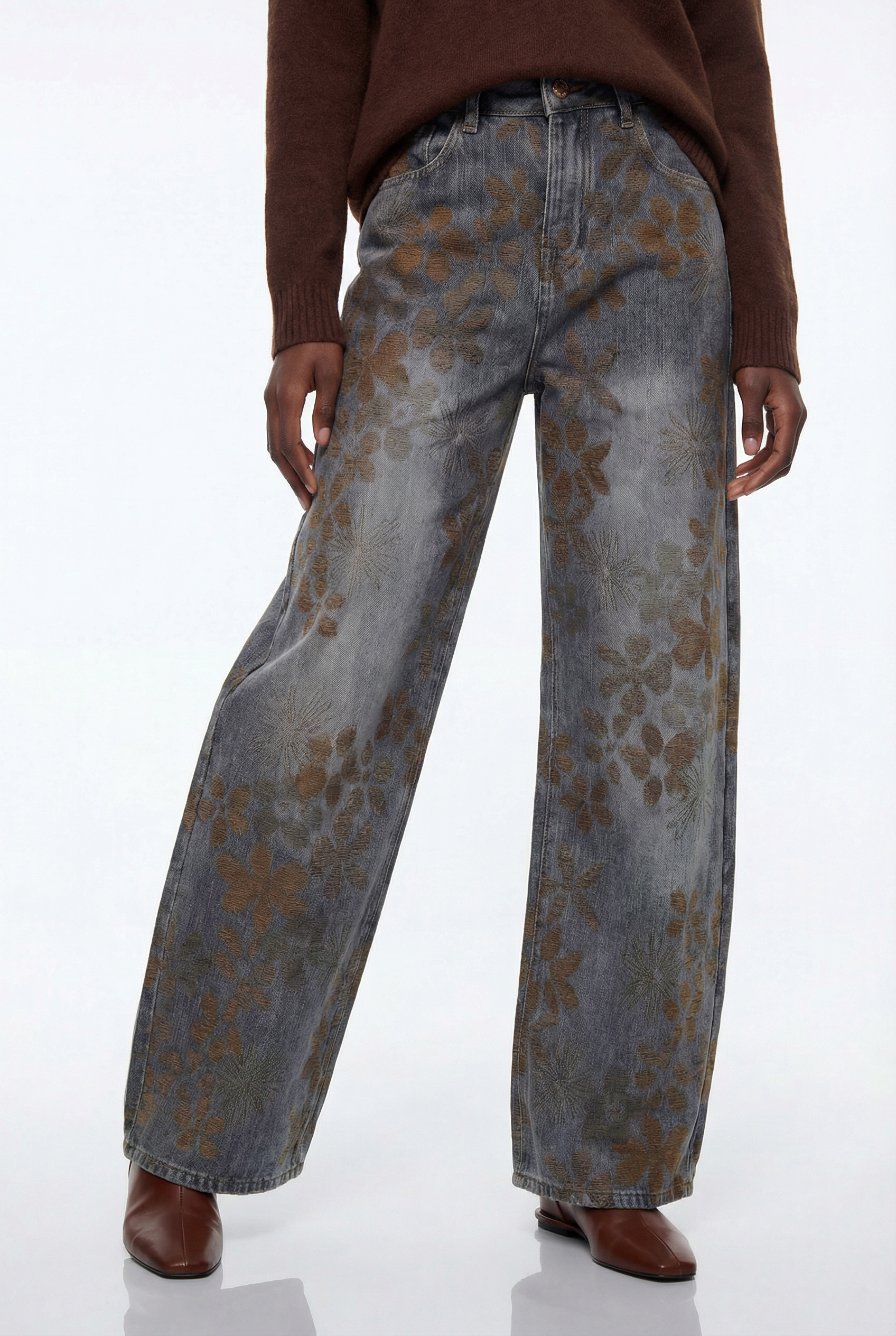Epiphanes Floral Baggy Jeans