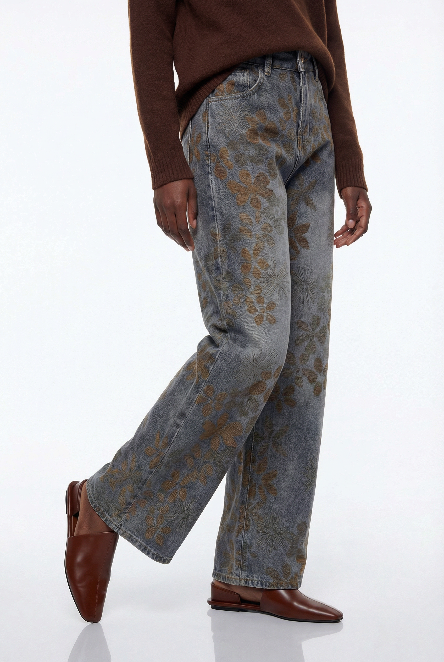 Epiphanes Floral Baggy Jeans