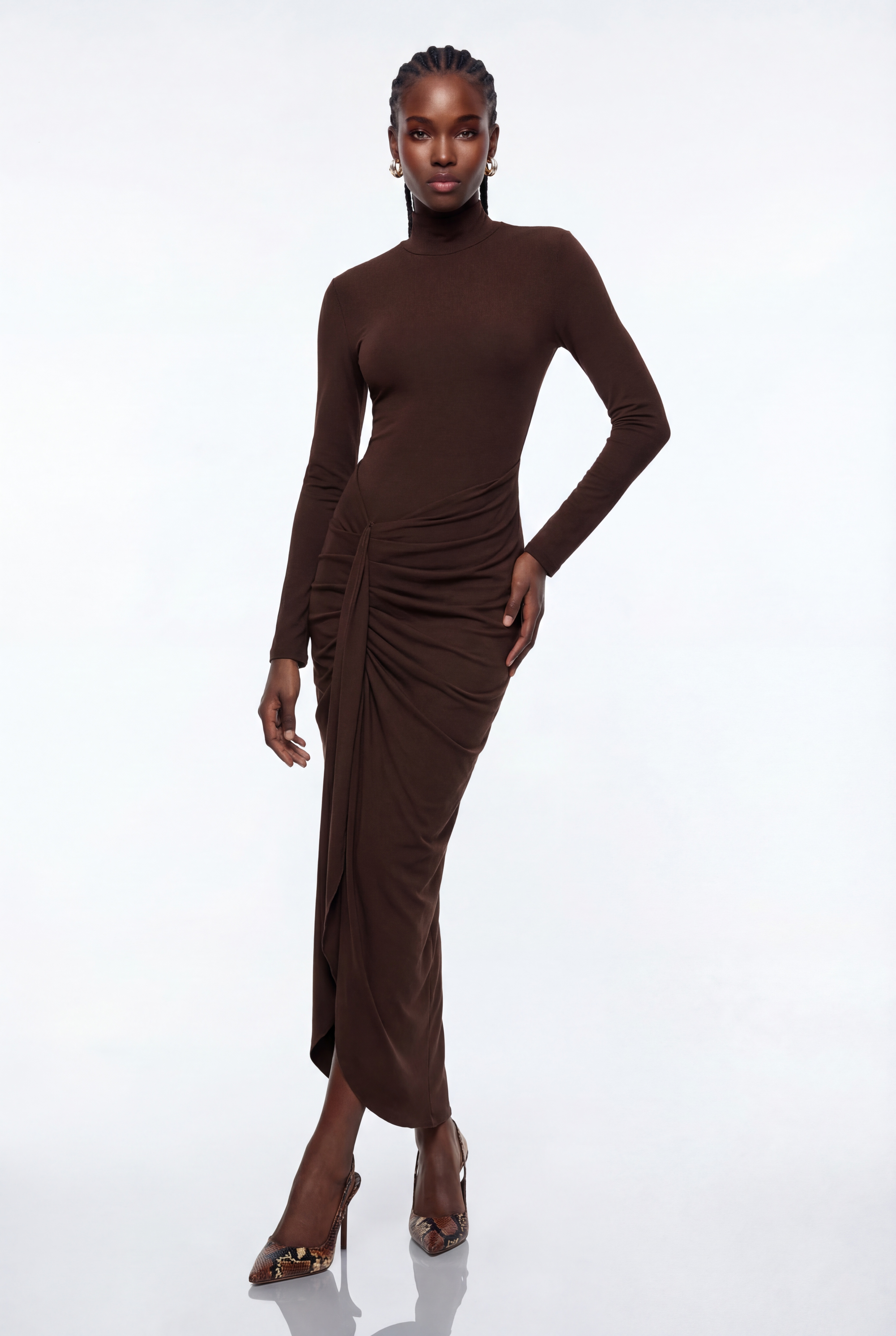 Episteme Bodycon Ruch Maxi Dress