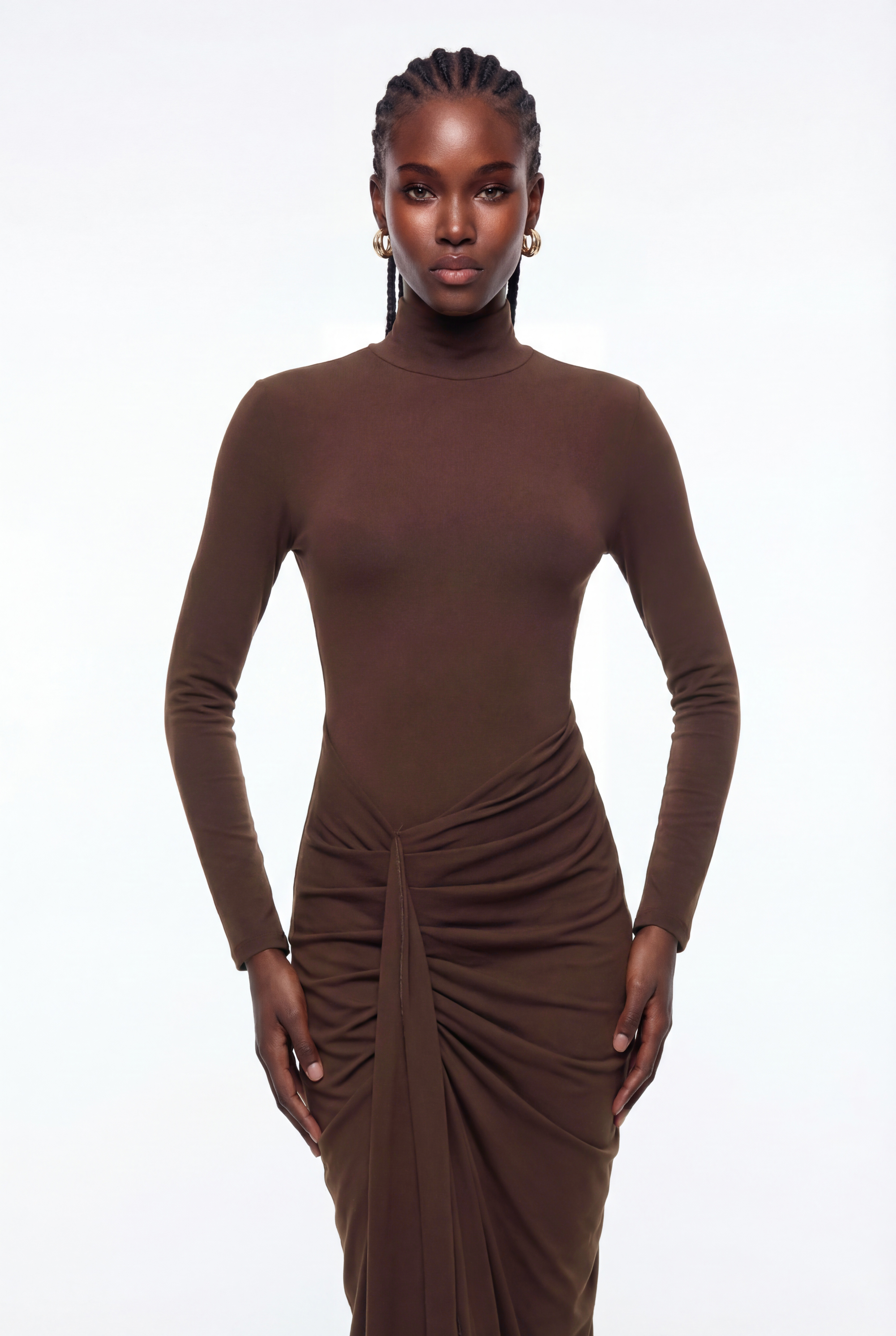 Episteme Bodycon Ruch Maxi Dress