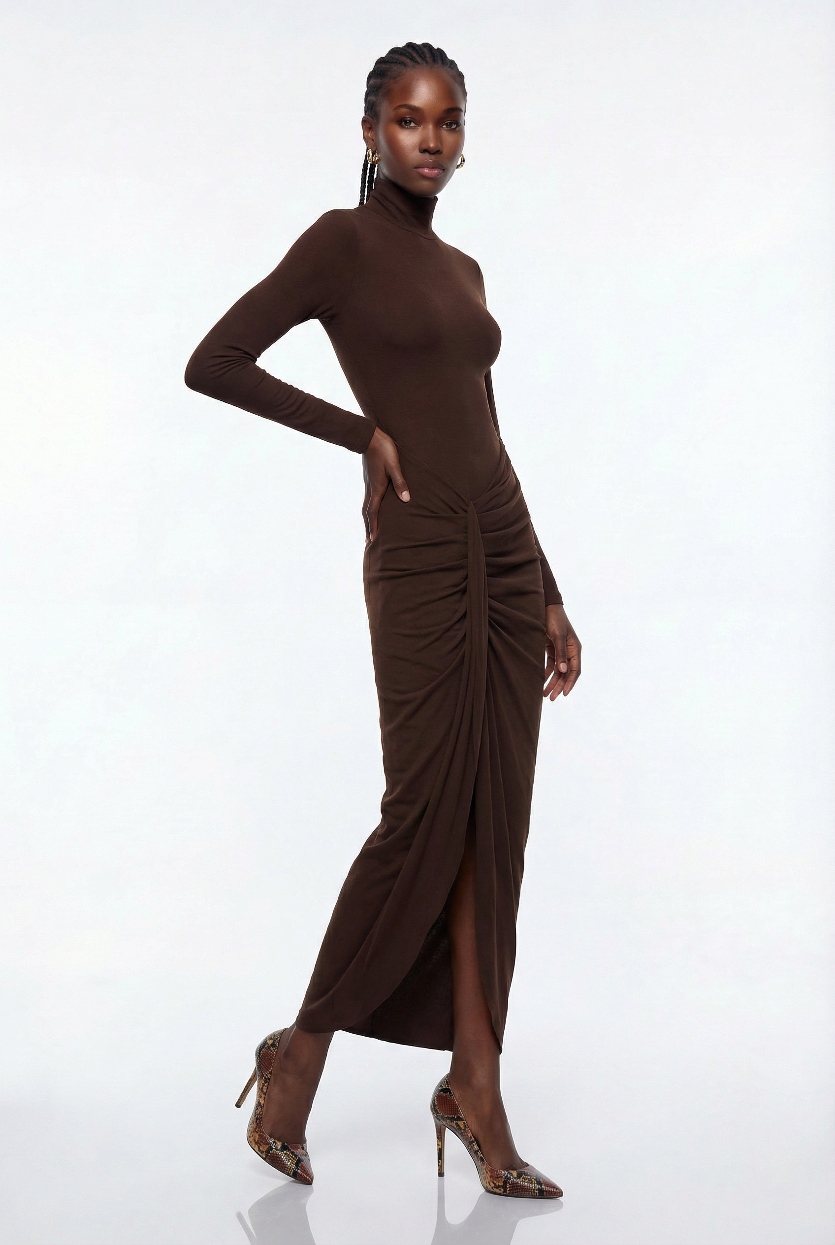 Episteme Bodycon Ruch Maxi Dress