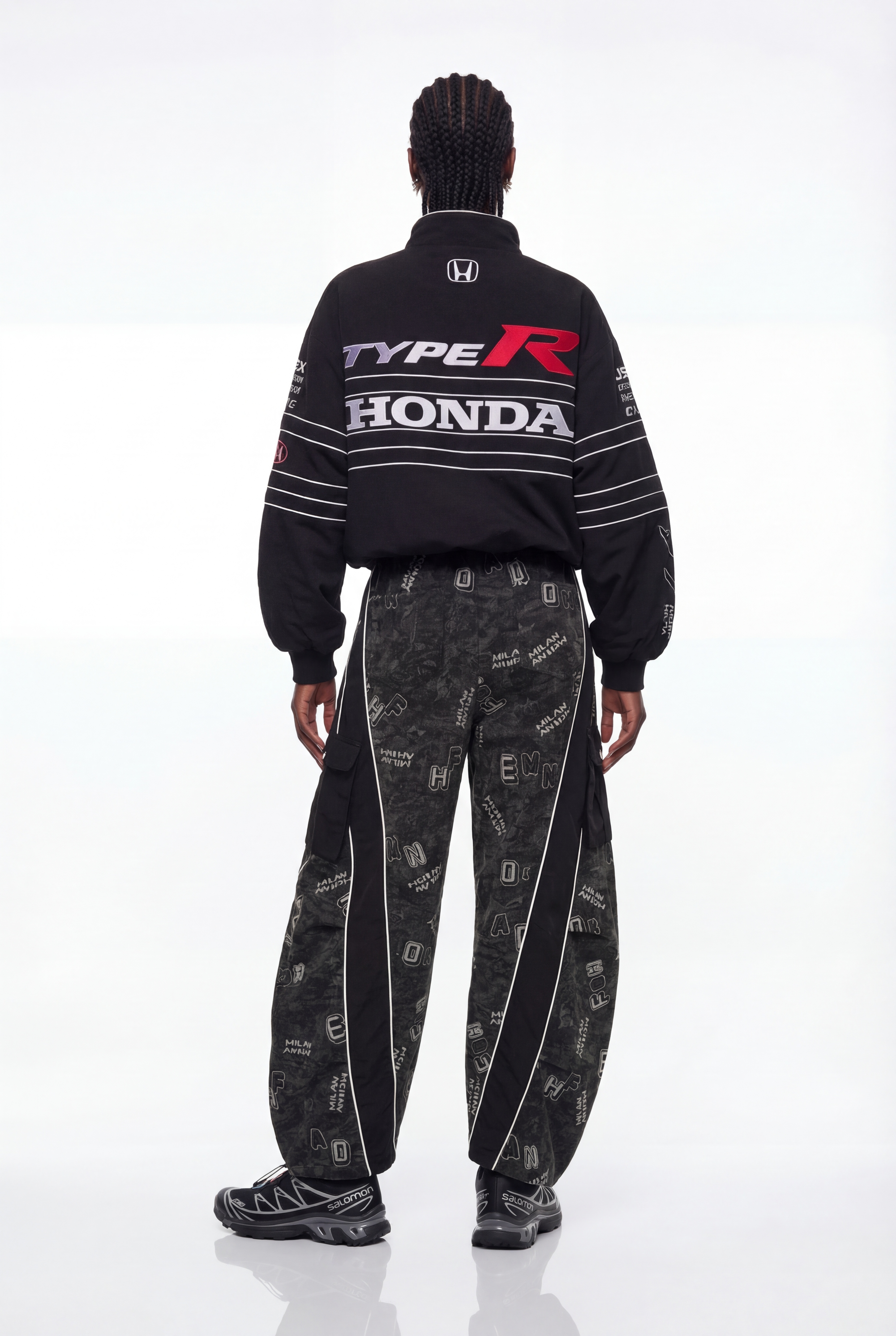 Epistimi Print Baggy Cargo Pants