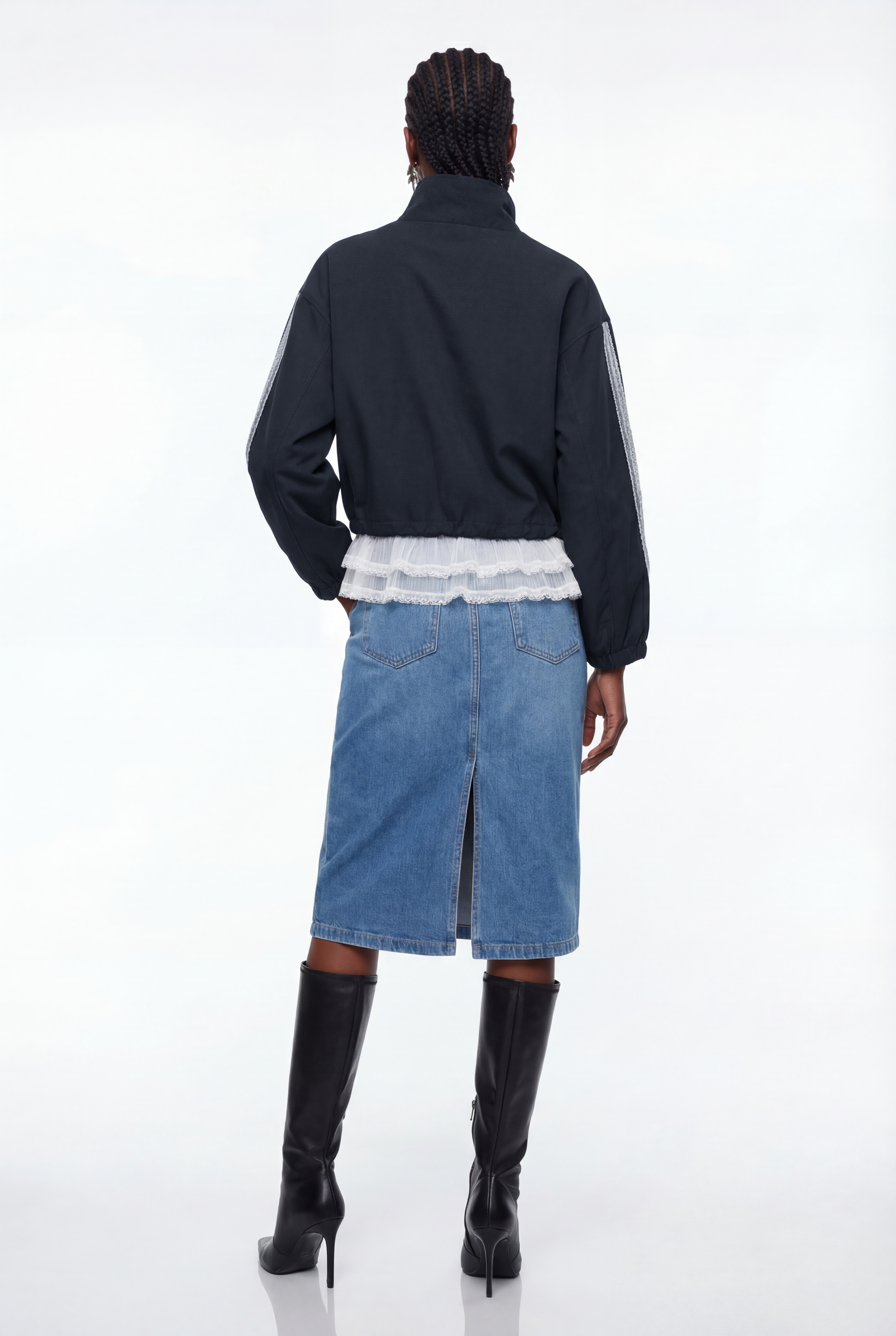 Eponine Drawstring Mesh Jacket