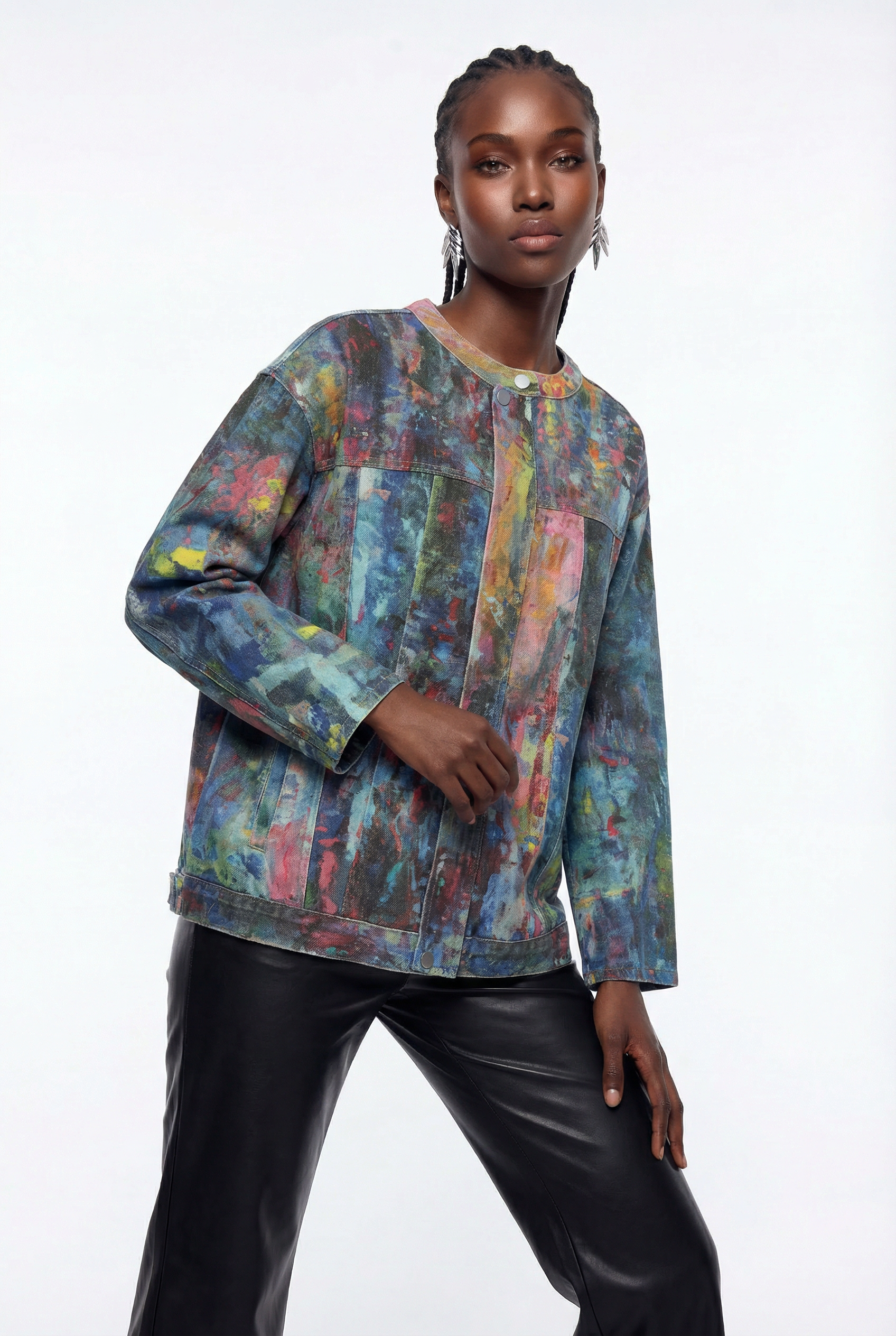 Eppie Tie Dye Denim Jacket