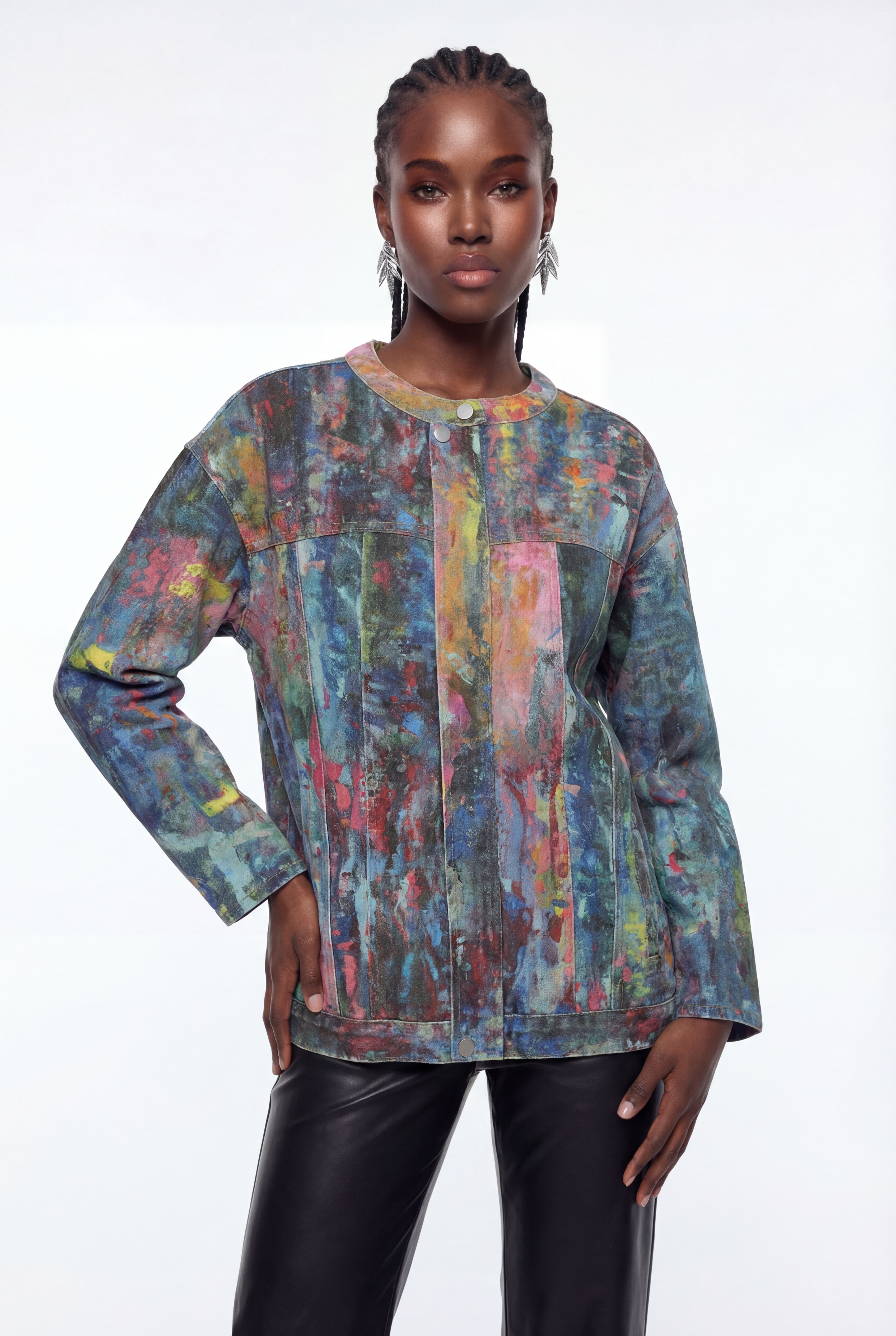 Eppie Tie Dye Denim Jacket