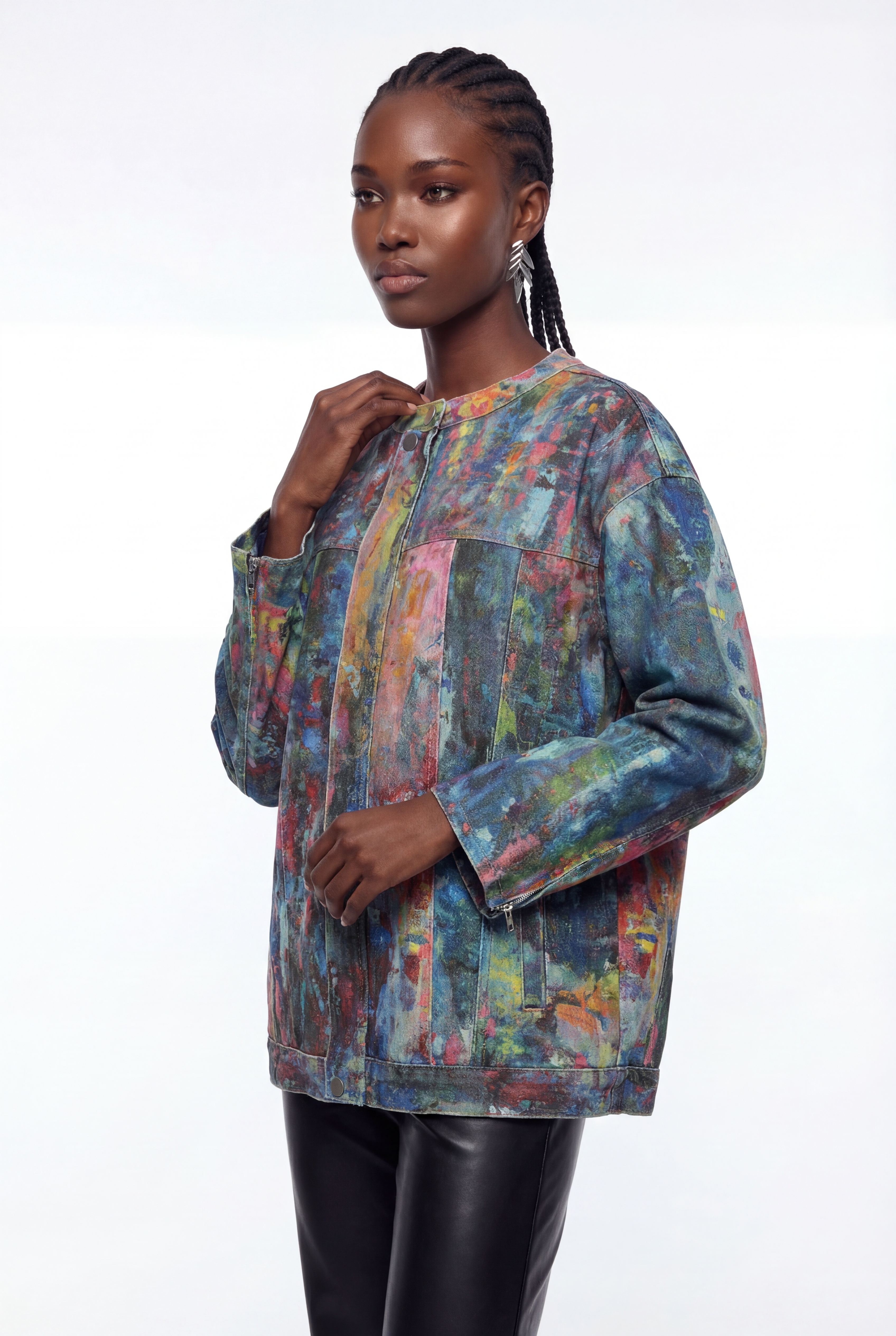 Eppie Tie Dye Denim Jacket