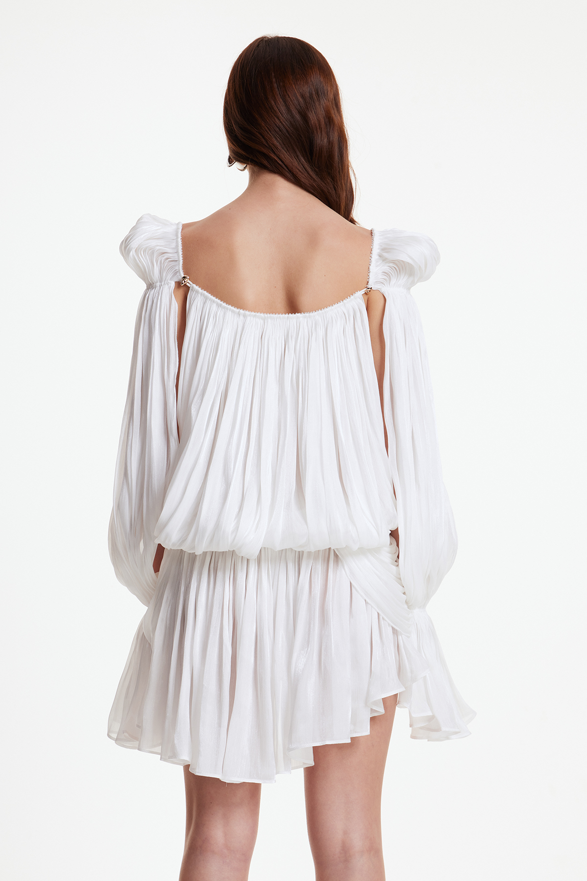 Erato Deconstruct Asymmetric Ruch Mini Dress