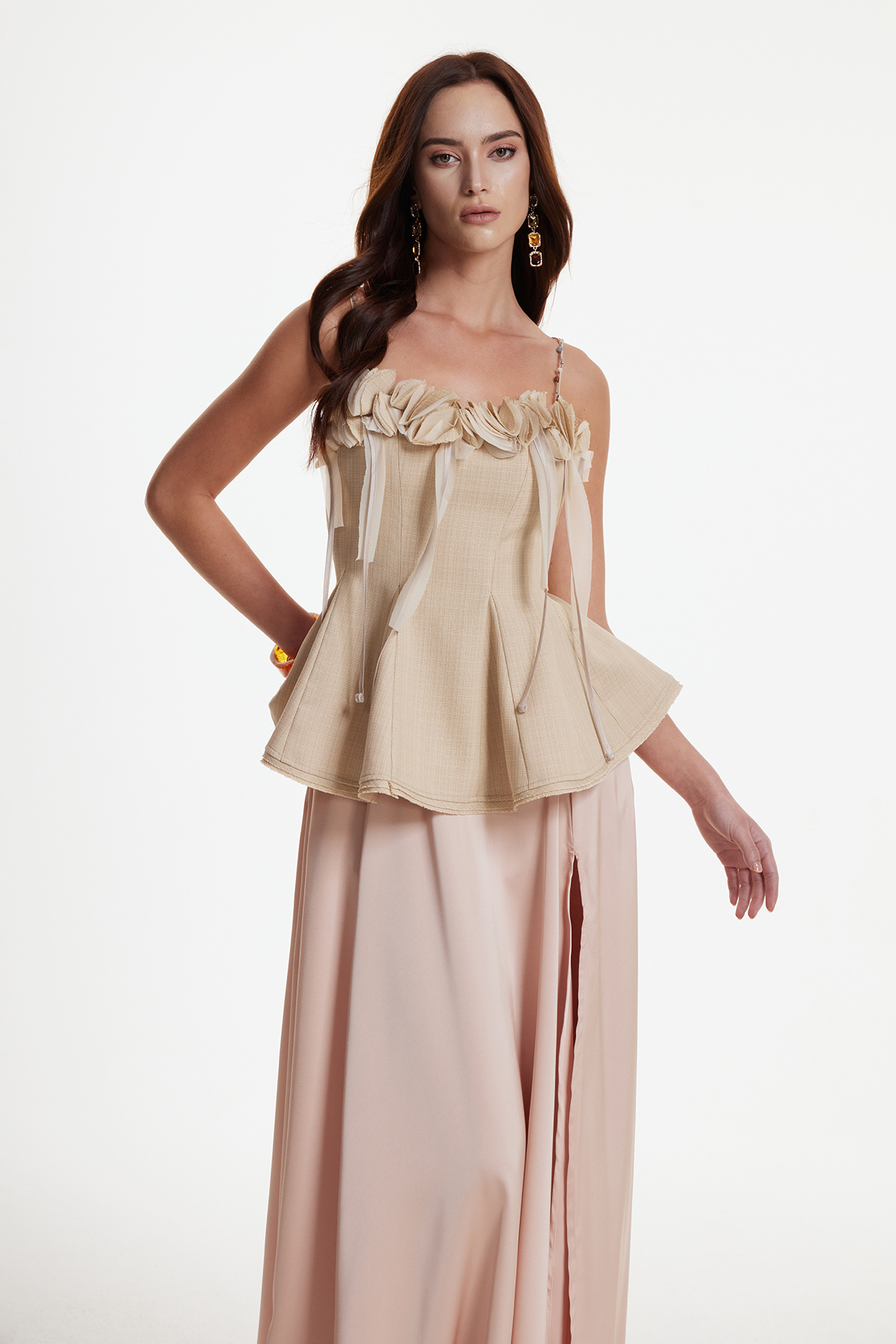 Erdal Flower Ruffle Top