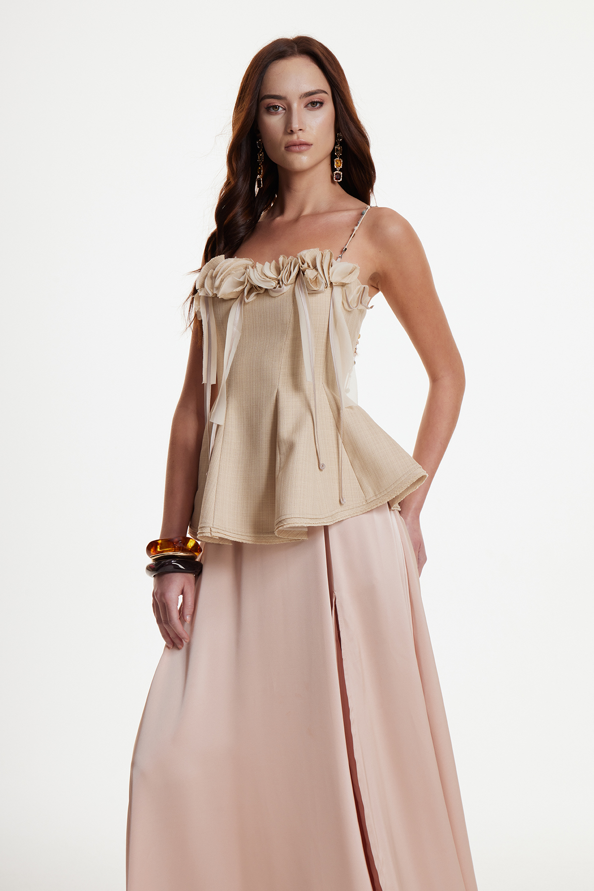 Erdal Flower Ruffle Top