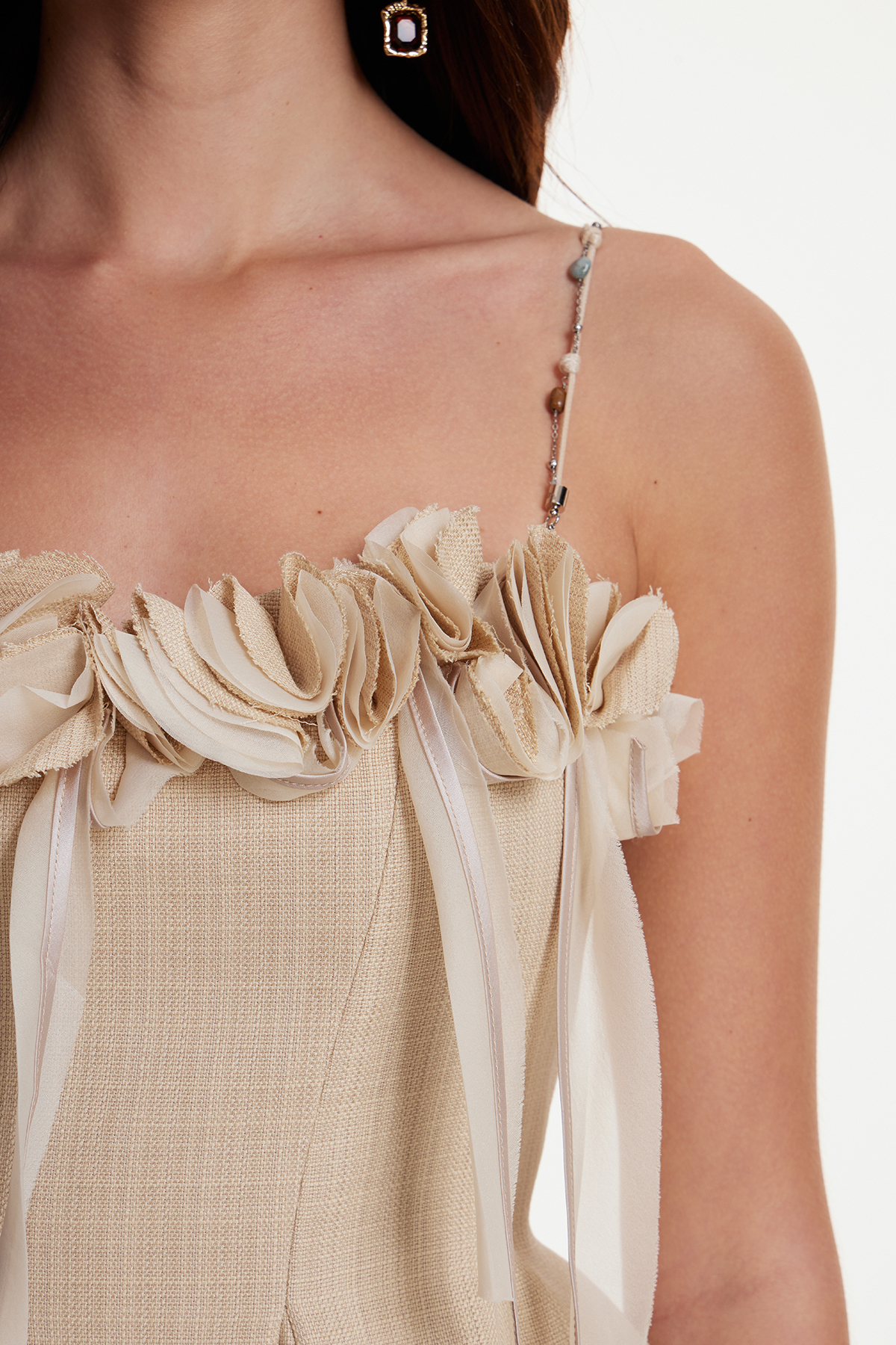 Erdal Flower Ruffle Top