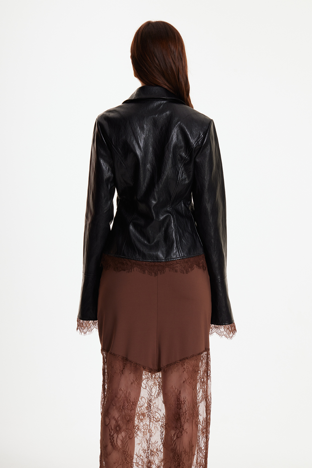 Erez Lace Leather Top
