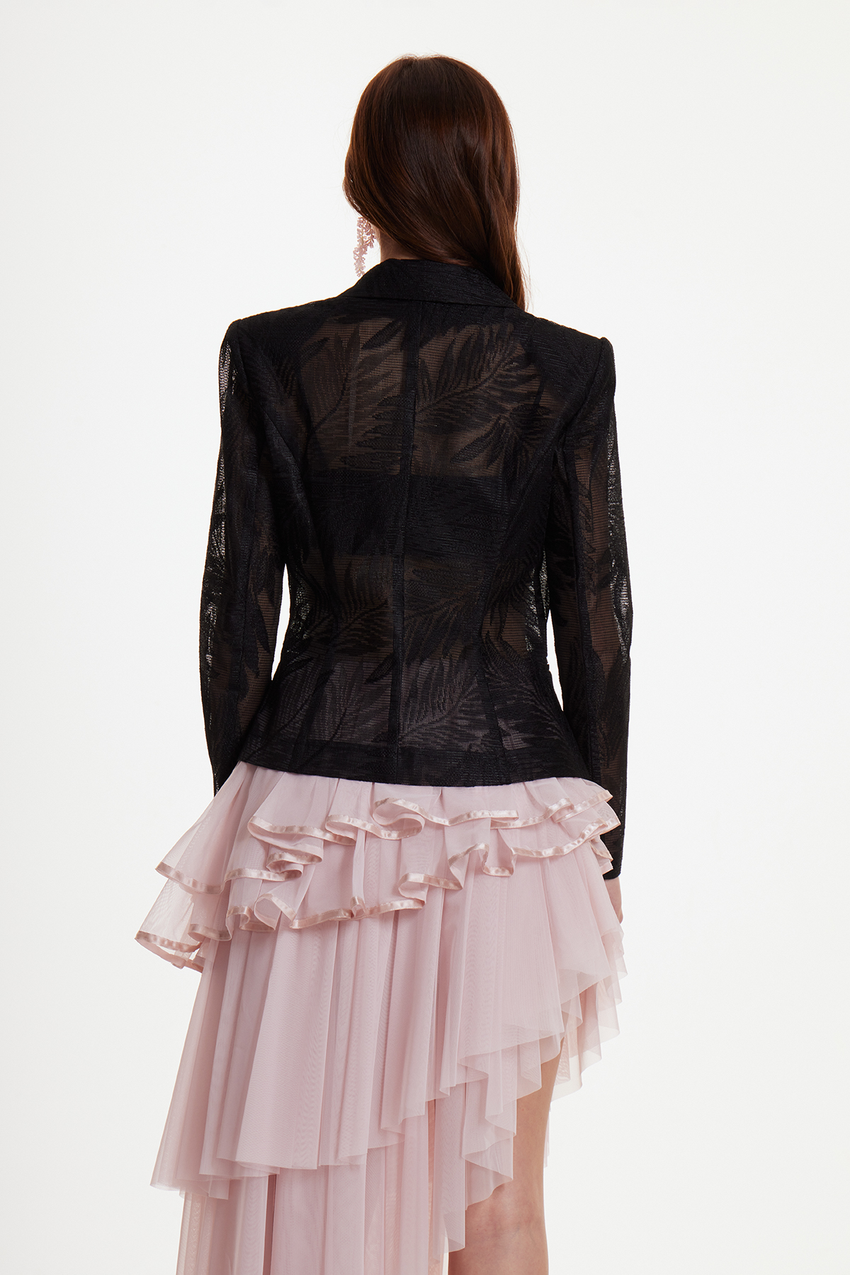 Ergi Mesh Print Blazer