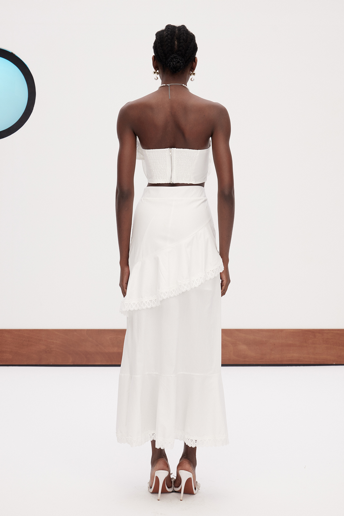 Erica Flower Asymmetric Skirt Set