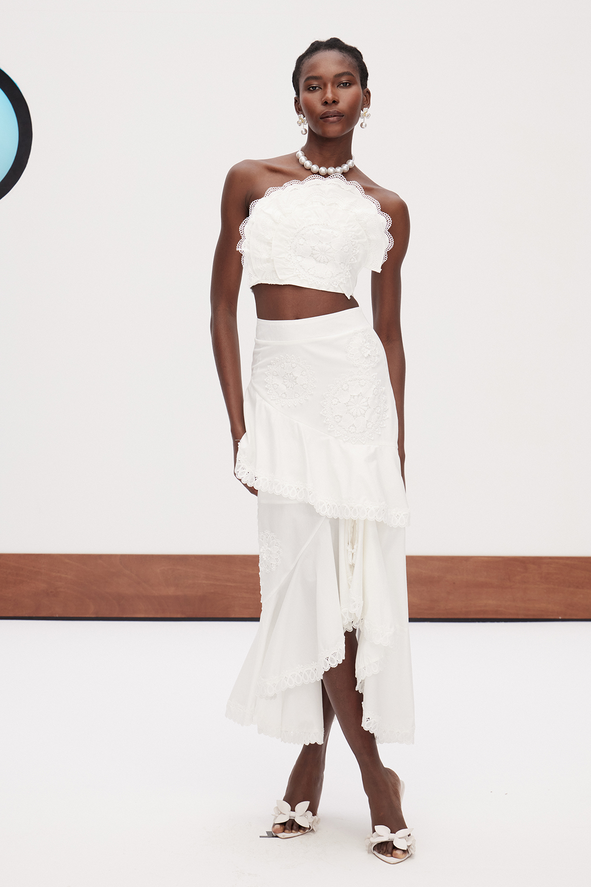 Erica Flower Asymmetric Skirt Set