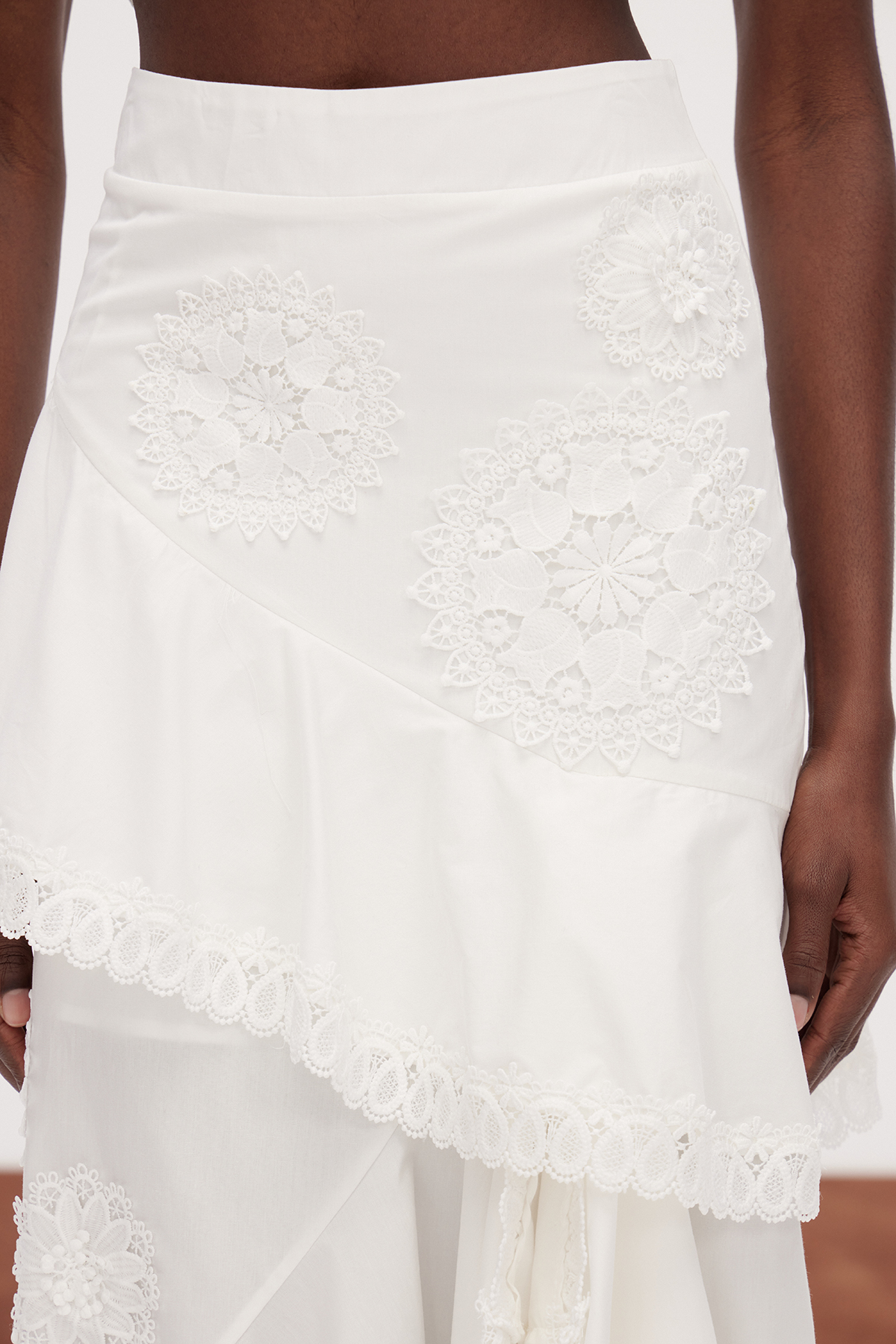 Erica Flower Asymmetric Skirt Set