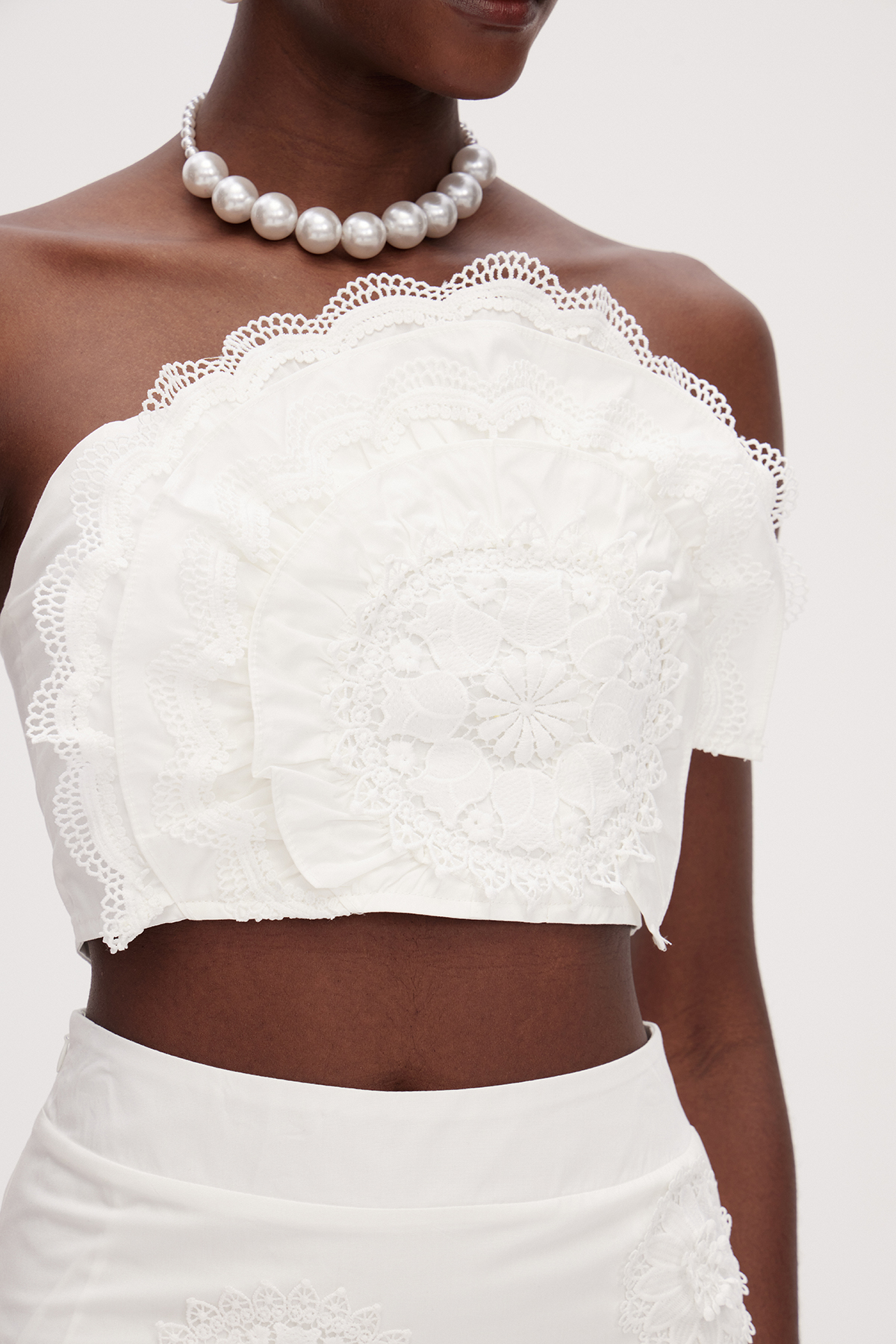 Erica Flower Asymmetric Skirt Set