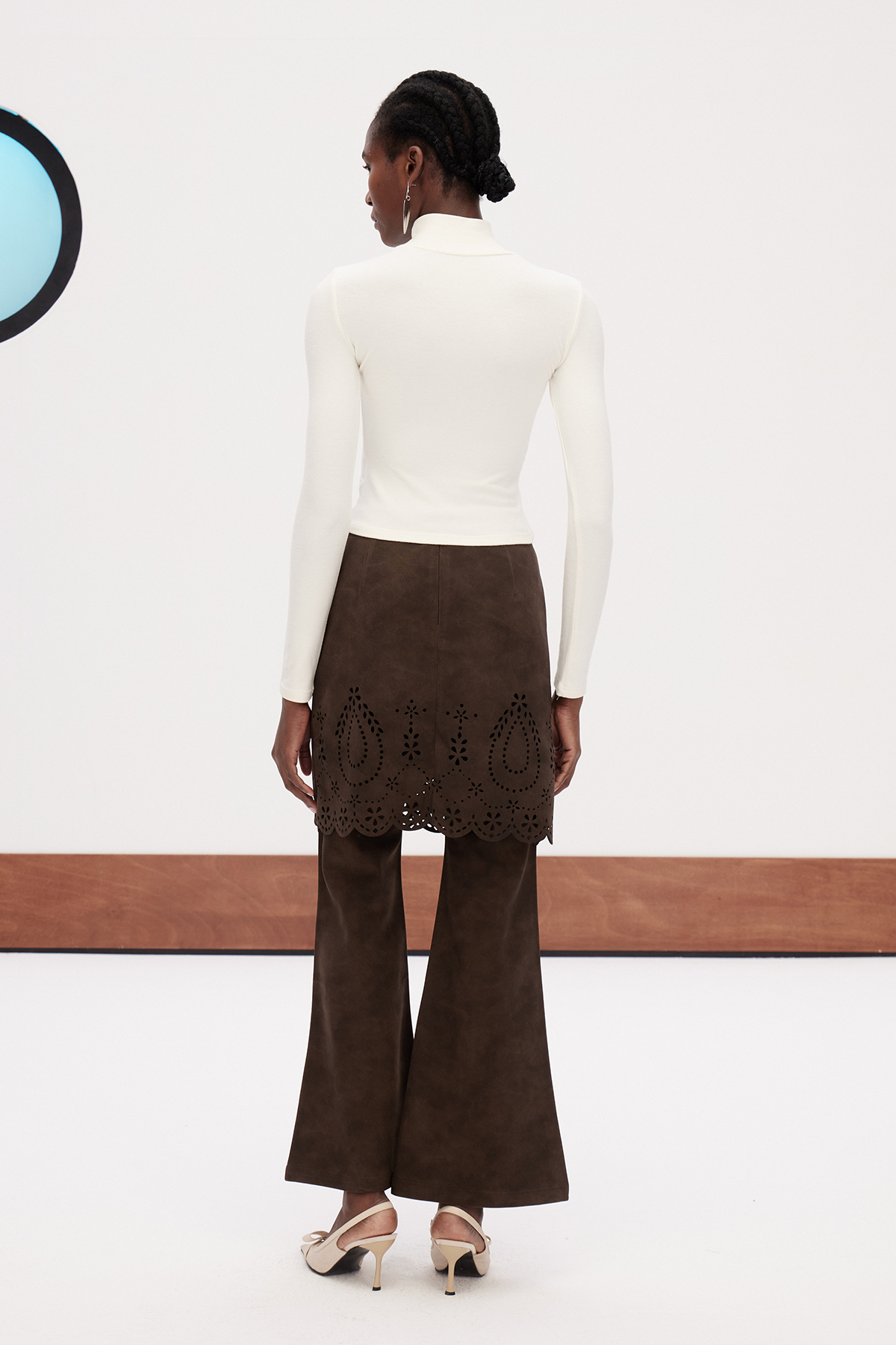 Erik Suede Bootcut Pants