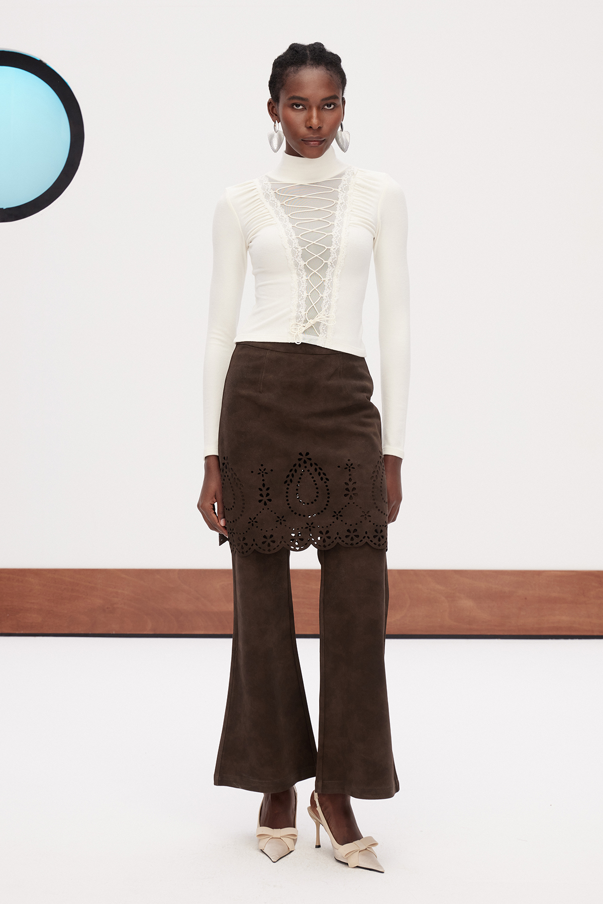 Erik Suede Bootcut Pants