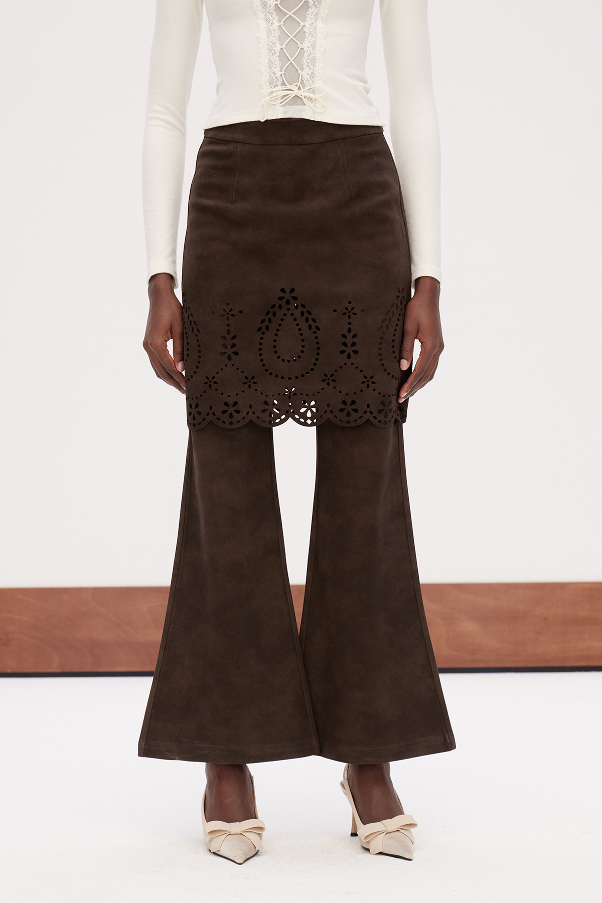 Erik Suede Bootcut Pants