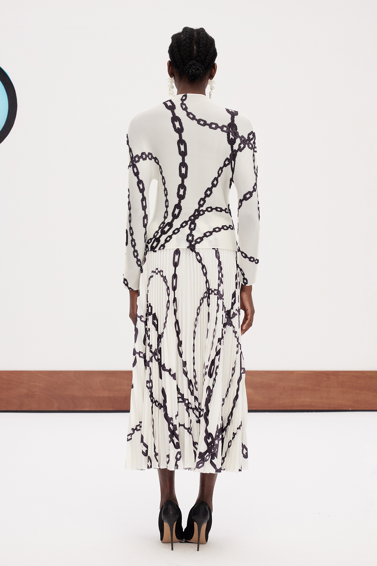 Erika Print Pleated Skirt Set