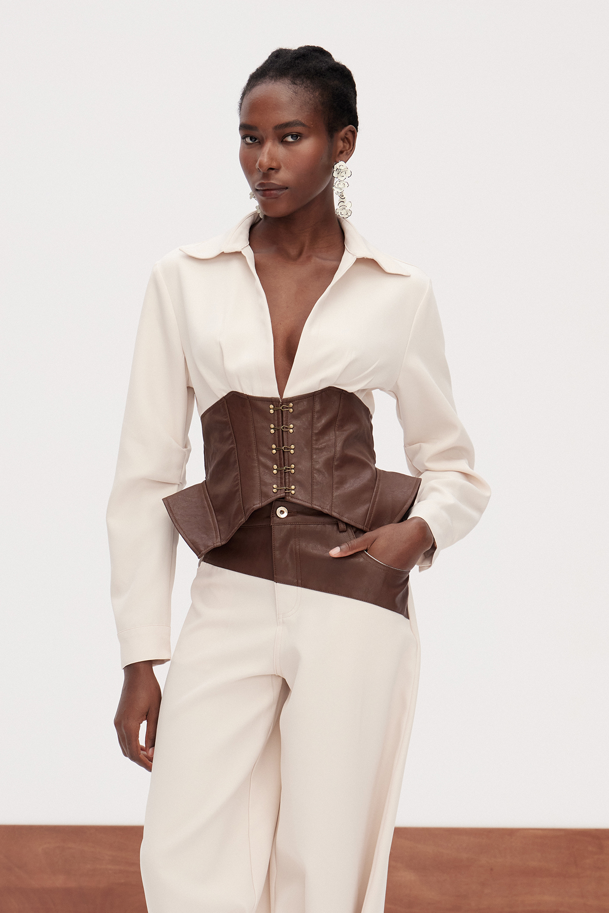 Erikas Deconstruct Plunge Top