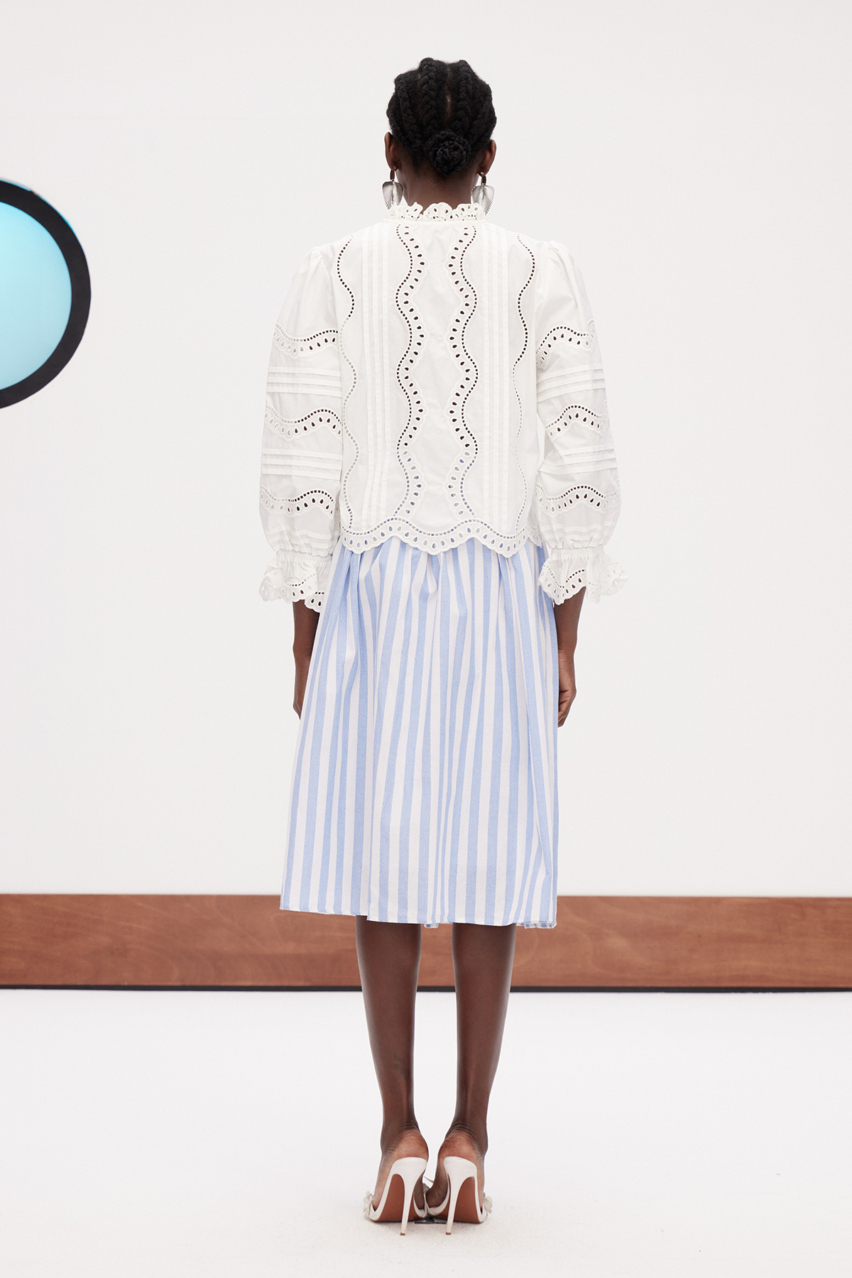 Erja Balloon Sleeve Ruffle Shirt