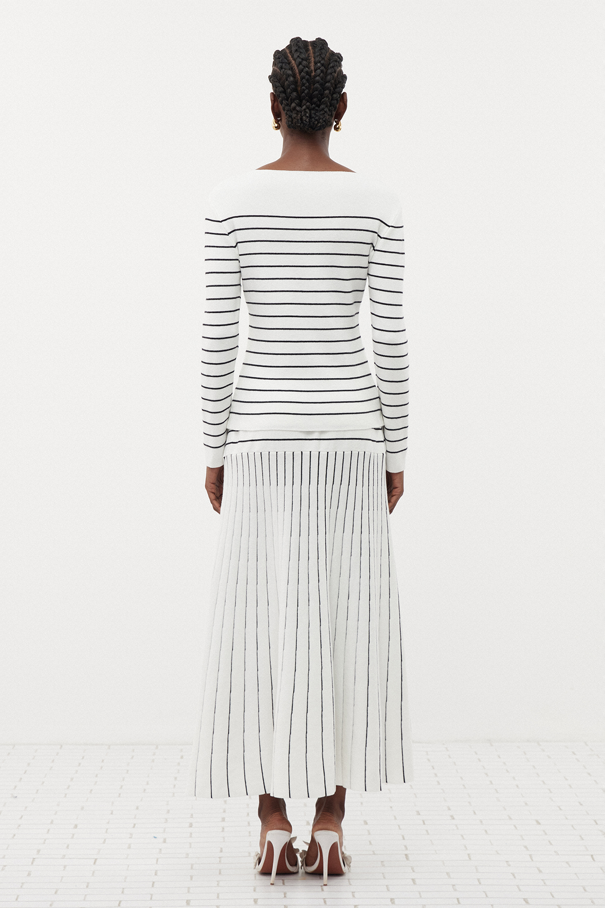 Erkki Stripe Skirt Set