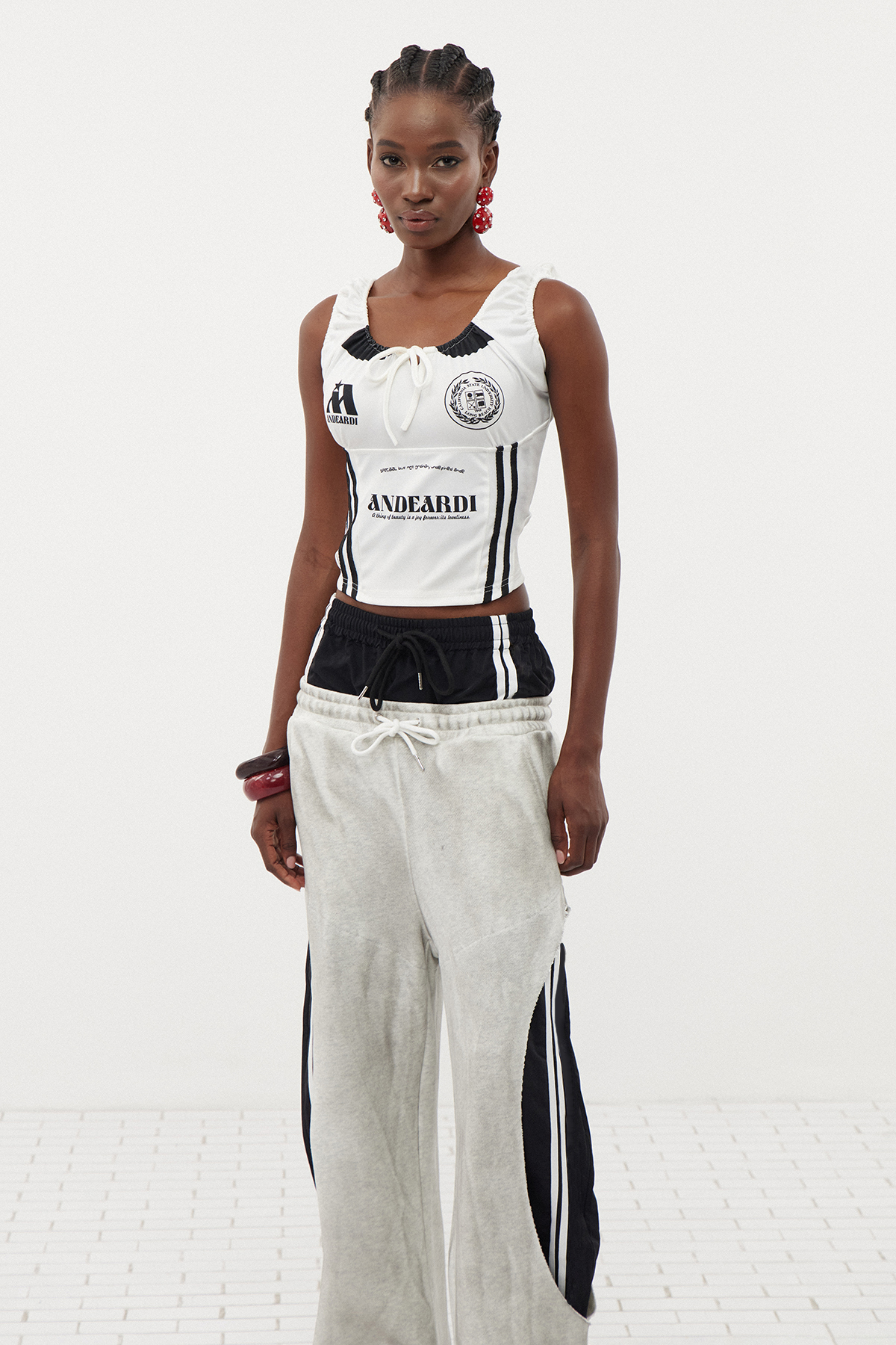 Erland Drawstring Print Top