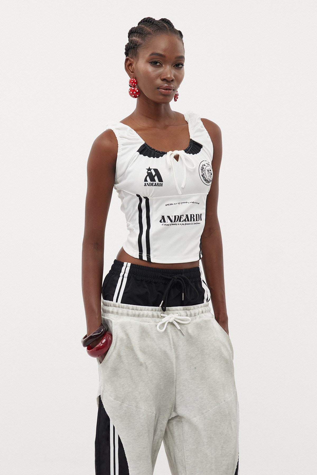 Erland Drawstring Print Top